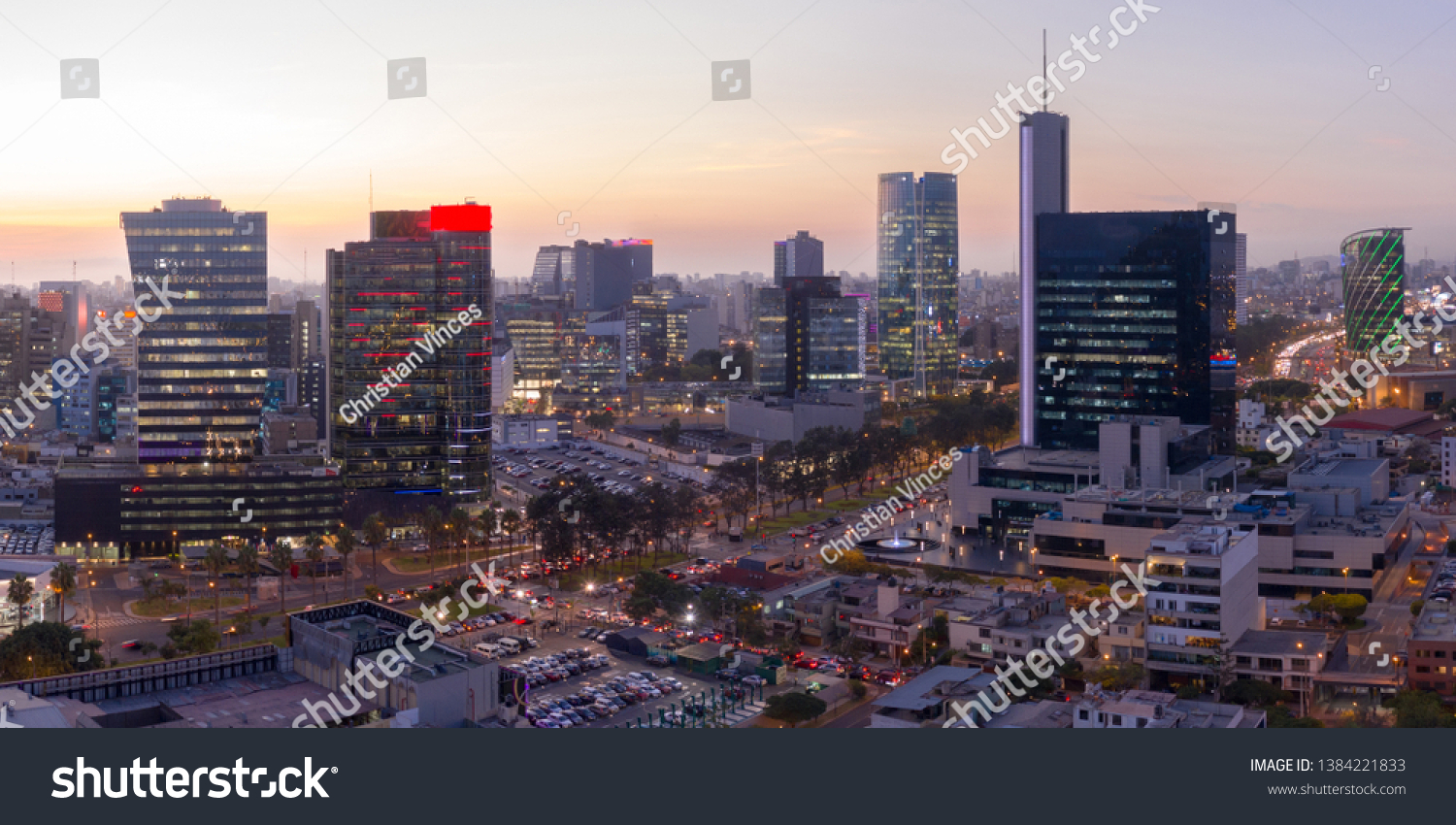 Lima Peru Panoramic View Skyline San Stock Photo 1384221833 Shutterstock