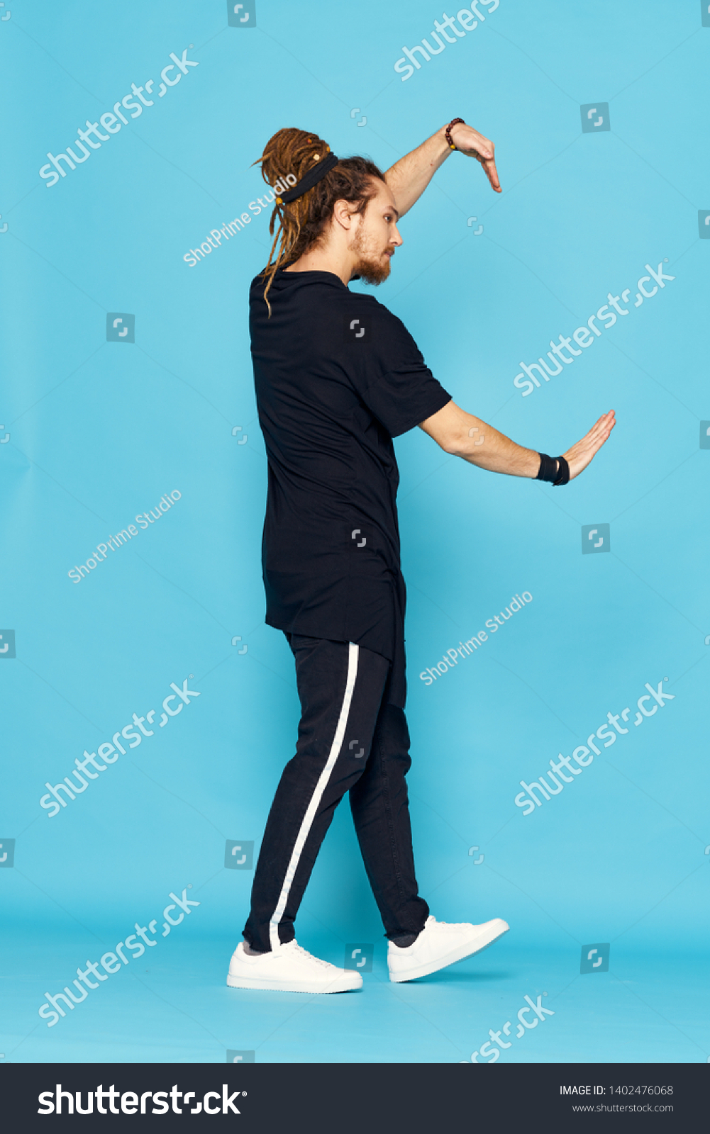 Handsome Man Dreadlocks On His Head Stock Photo Shutterstock