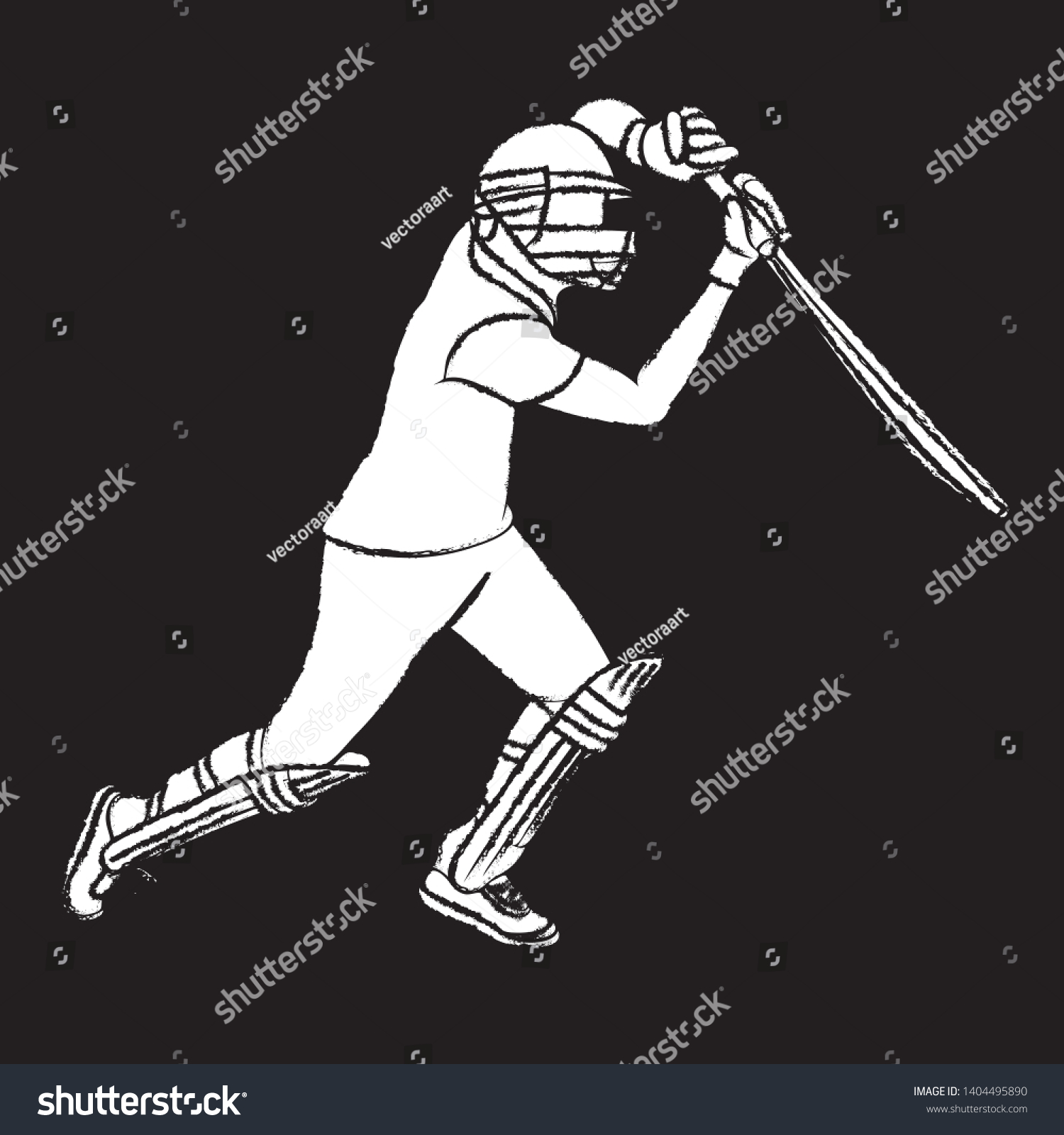 Cricket Player Celebrate Century Winning Match Stock Vector Royalty