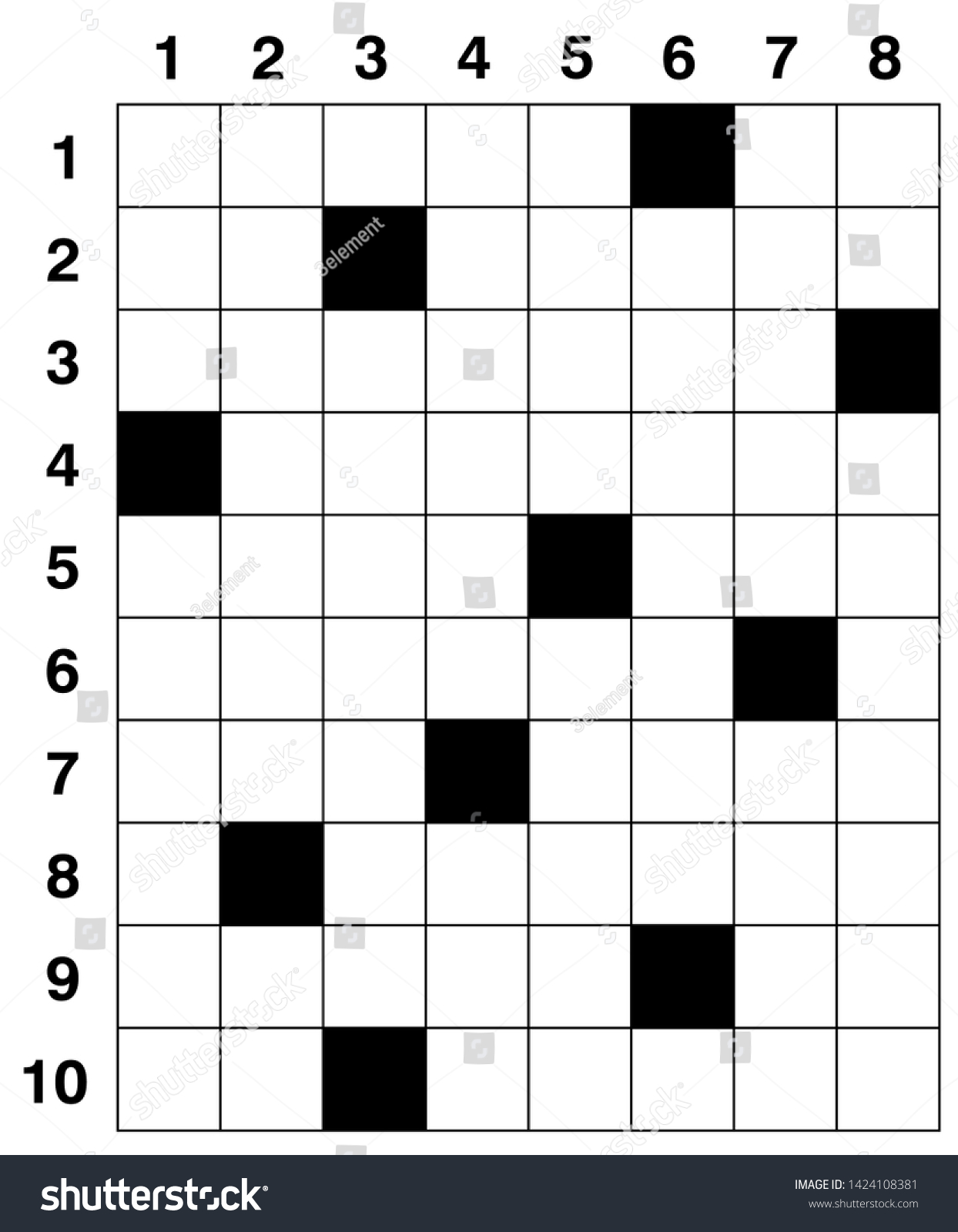 Crossword Puzzle Game Vector Puzzle Square Vector có sẵn miễn phí bản