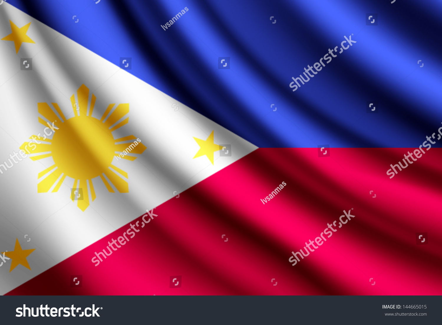 Waving Flag Philippines Vector Stock Vector Royalty Free Shutterstock