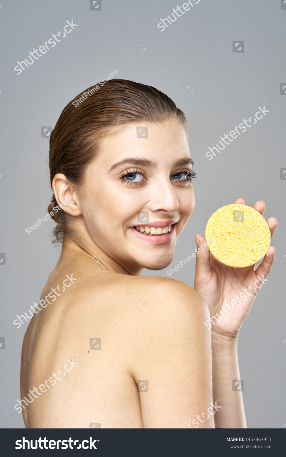 Beautiful Woman Naked Shoulders Cream Health Stock Photo Shutterstock