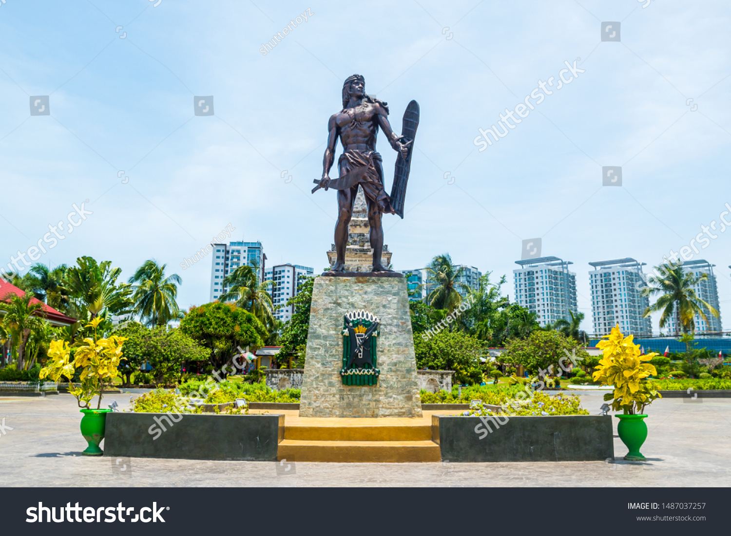 Mactan Shrine Lapulapu City Cebu Philippines Stock Photo 1487037257