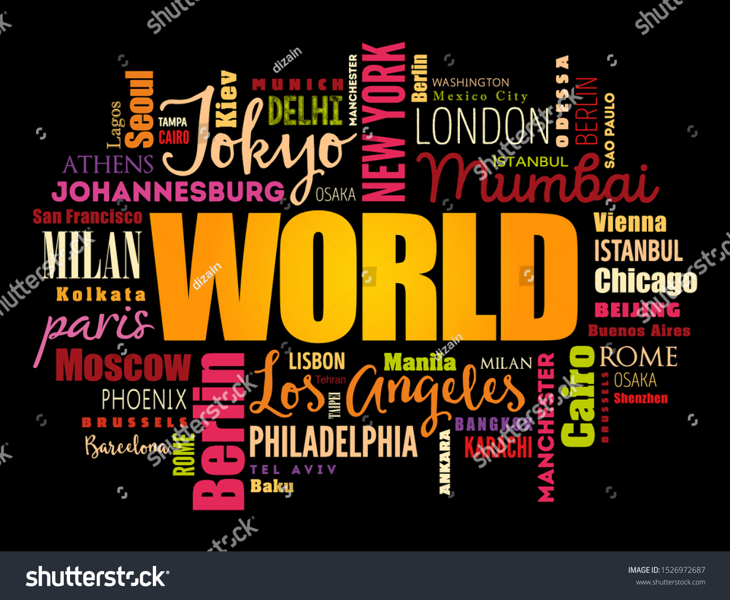 World Word Cloud Concept Made Words Stock Vector Royalty Free