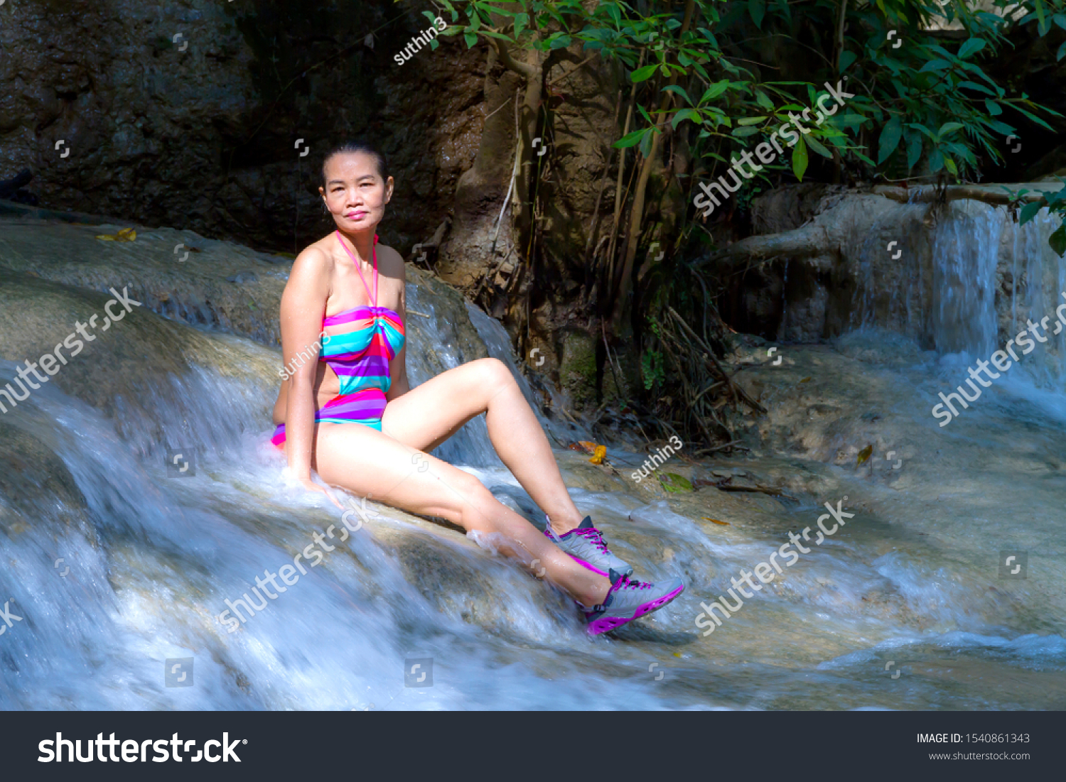 Woman Body Big Sit Sexy Bikini Stock Photo Shutterstock