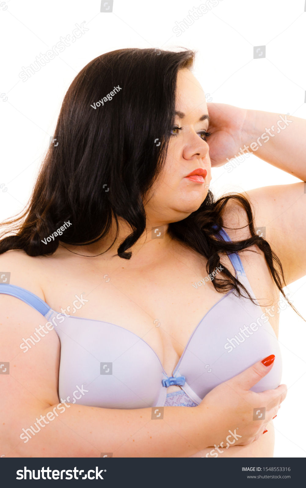 Plus Size Fat Mature Woman Wearing Stock Photo 1548553316 Shutterstock