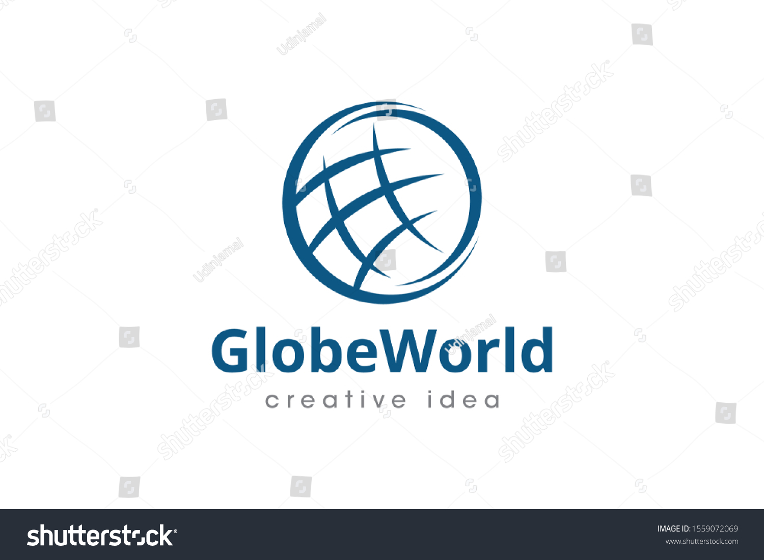 Creative Globe Concept Logo Design Template Stock Vector Royalty Free