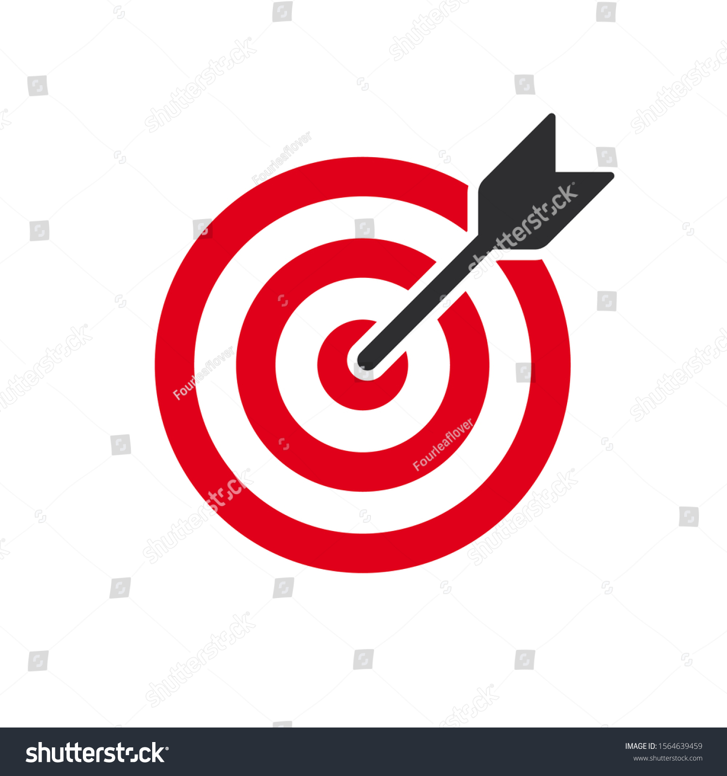 Red Aim Arrow Idea Concept Perfect Stock Vector Royalty Free