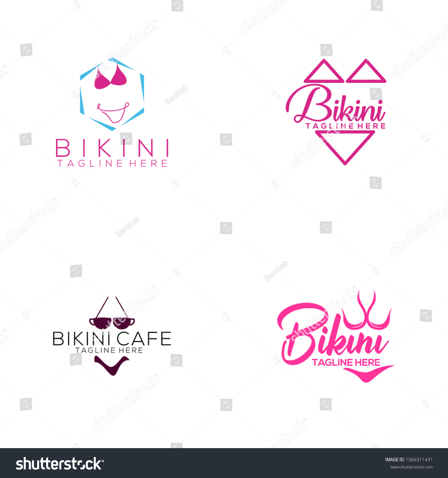 Bikini Logos Vector Image Swimsuit Logo