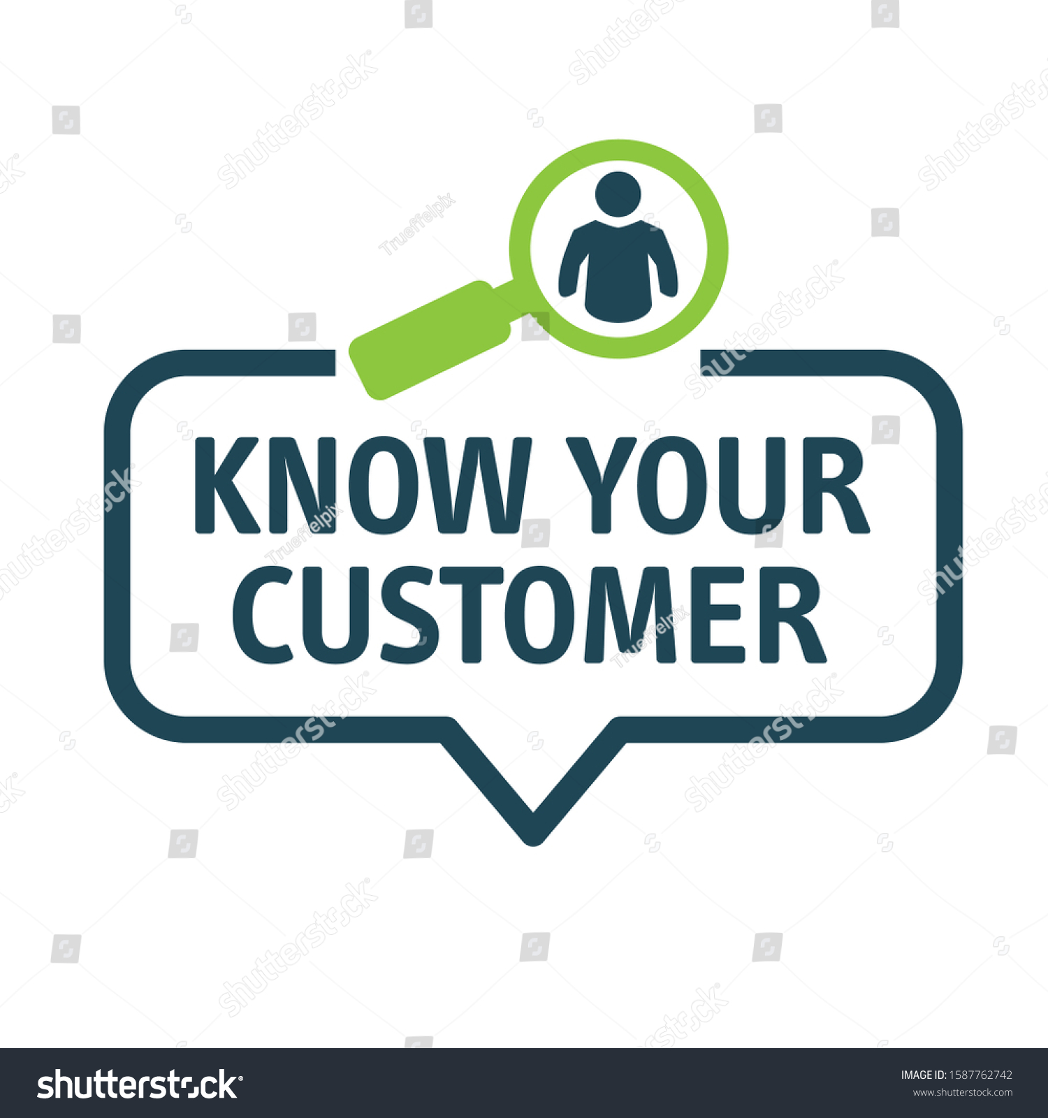 Kyc Know Your Customer Concept Vector Stock Vector Royalty Free