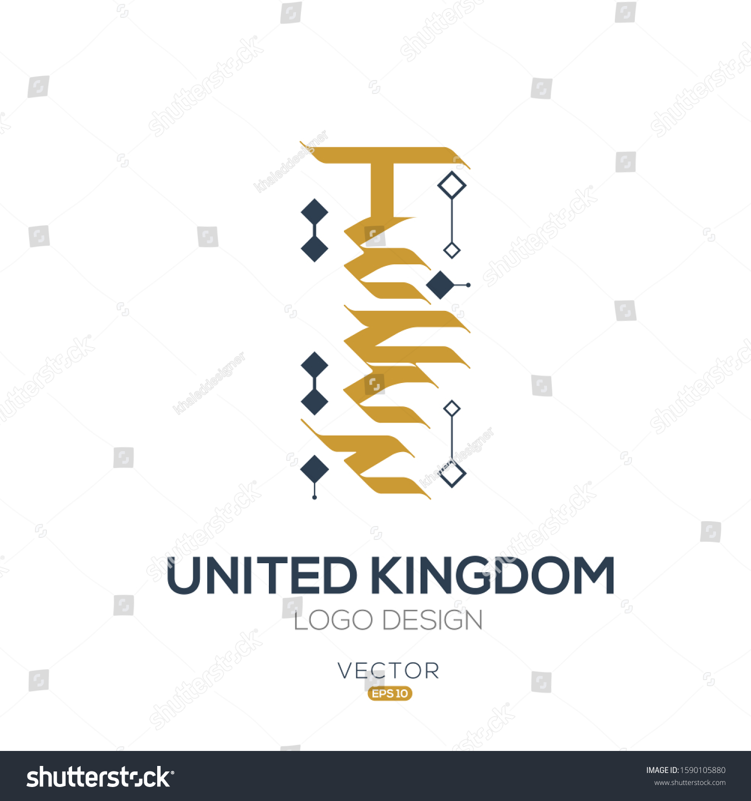 Creative Arabic Typography Mean English United Stock Vector Royalty