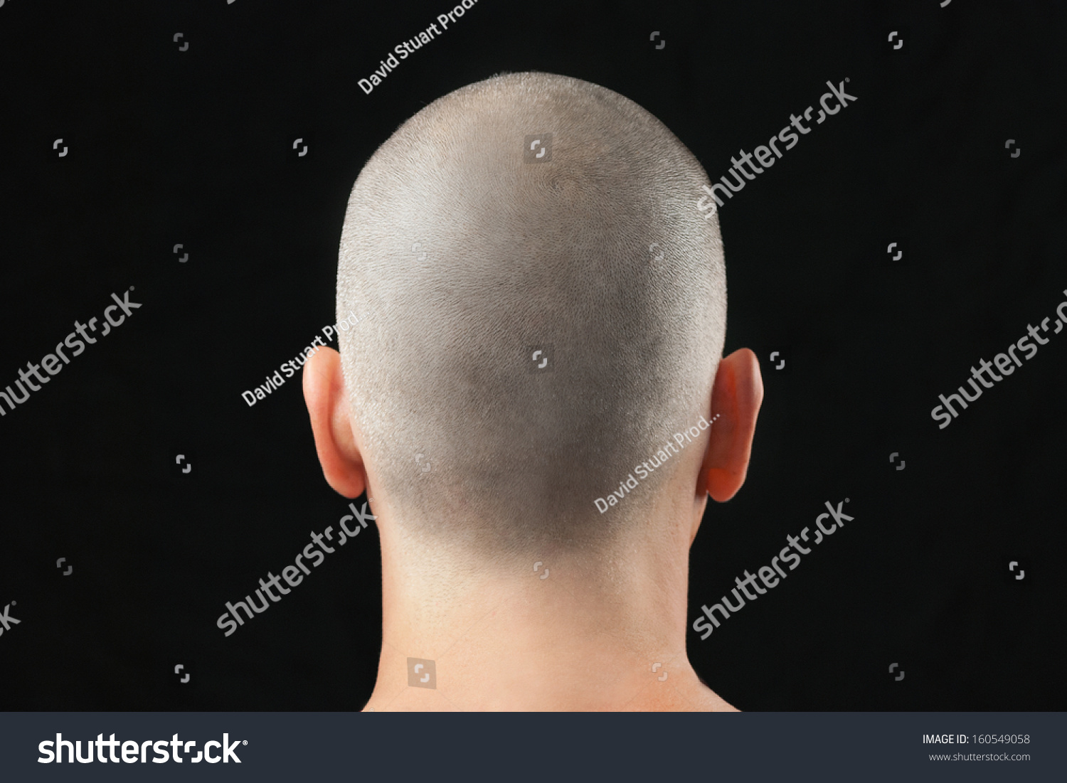 Closeup Buddhist Man Newly Shaved Head Stock Photo 160549058 Shutterstock