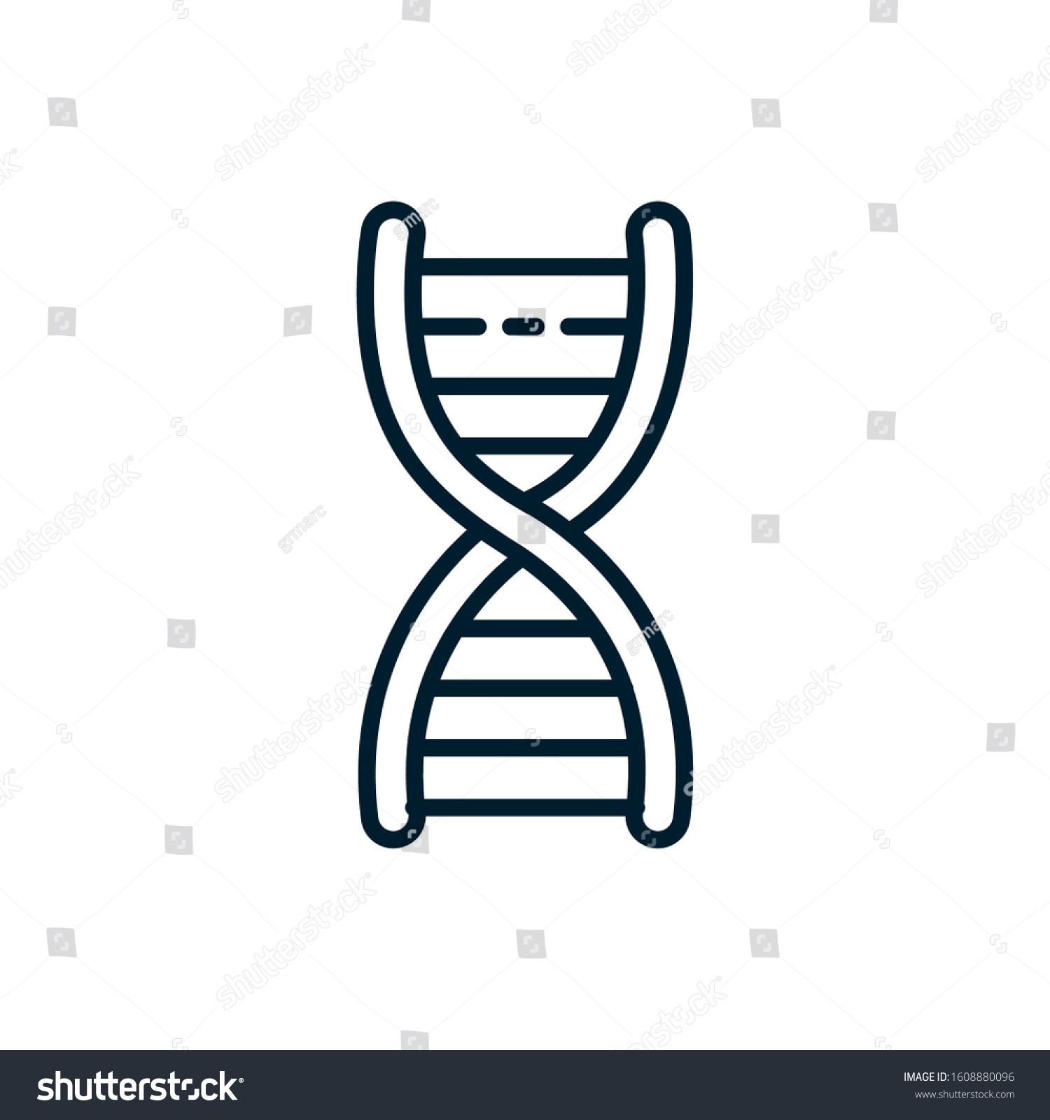 Dna Structure Design Chromosome Science Molecule Vector De Stock