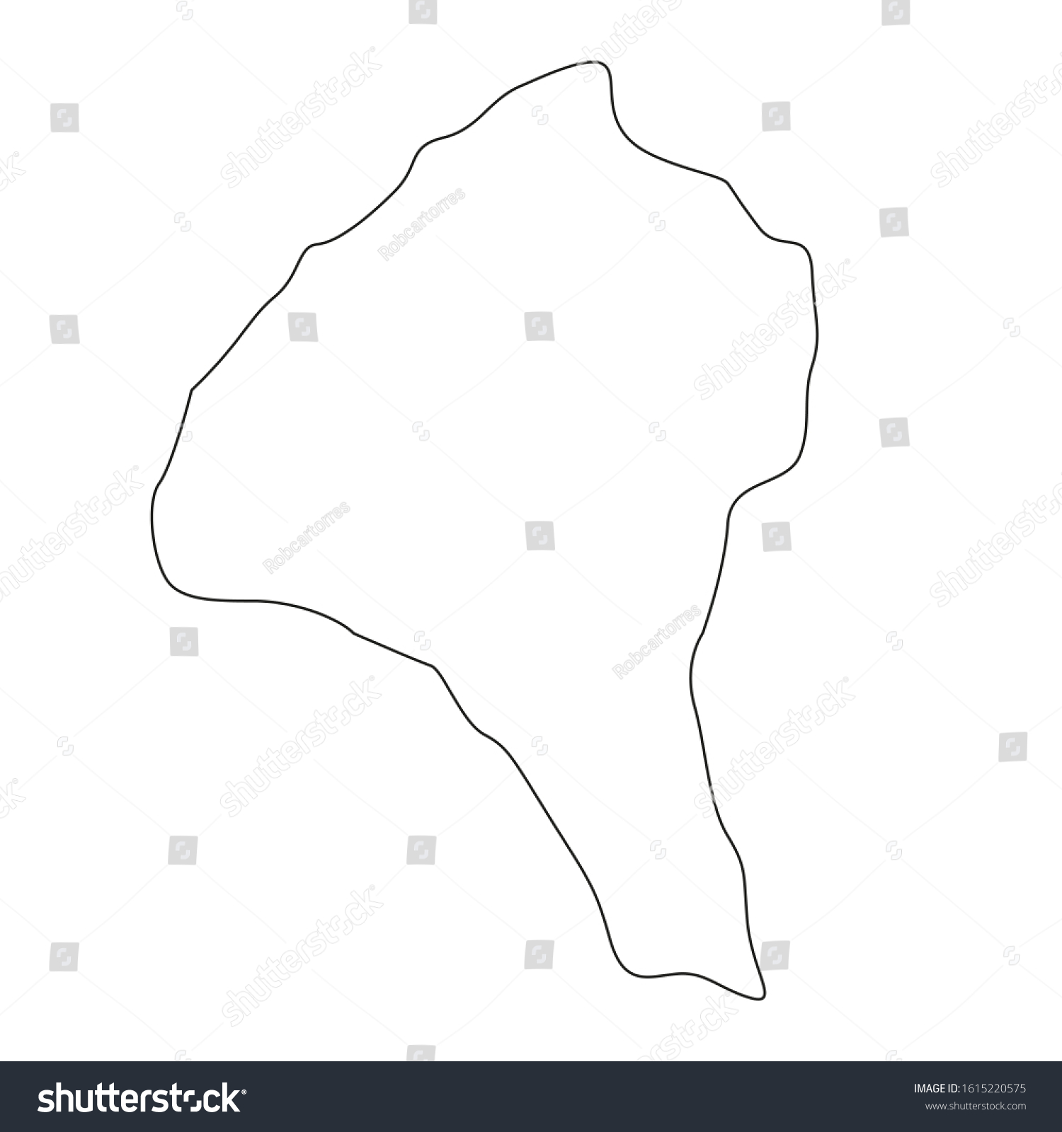 Essequibo Islands West Demerara Region Map Stock Vector Royalty Free