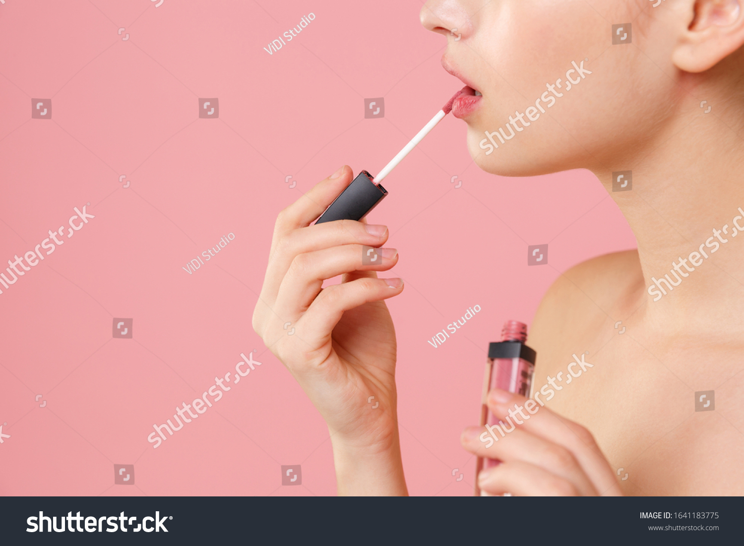 Close Cropped Blonde Half Naked Woman Stock Photo Shutterstock