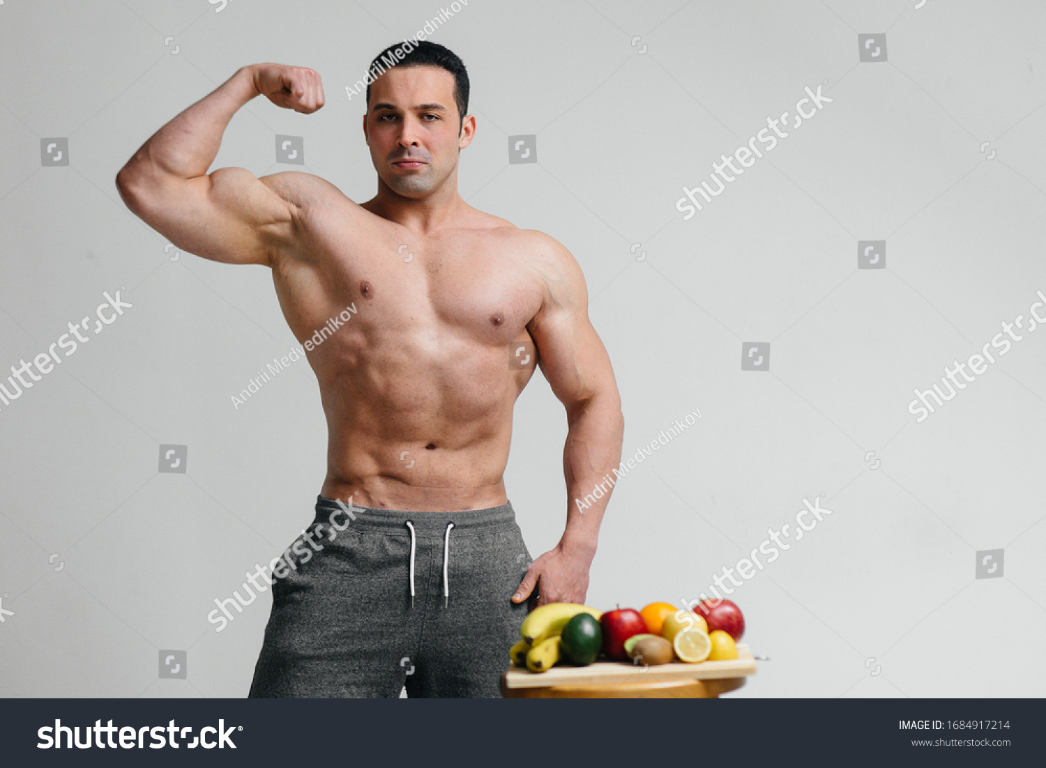 Sexy Vegan Guy Naked Torso Posing Stock Photo Shutterstock