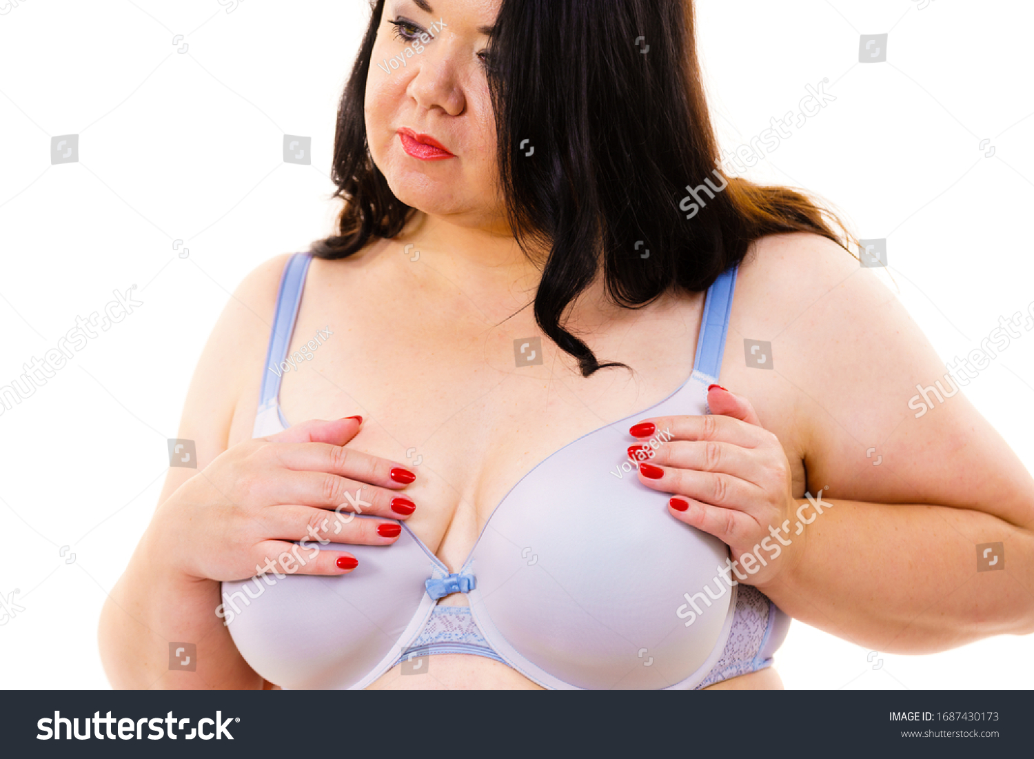 Plus Size Fat Mature Woman Wearing Stock Photo 1687430173 Shutterstock