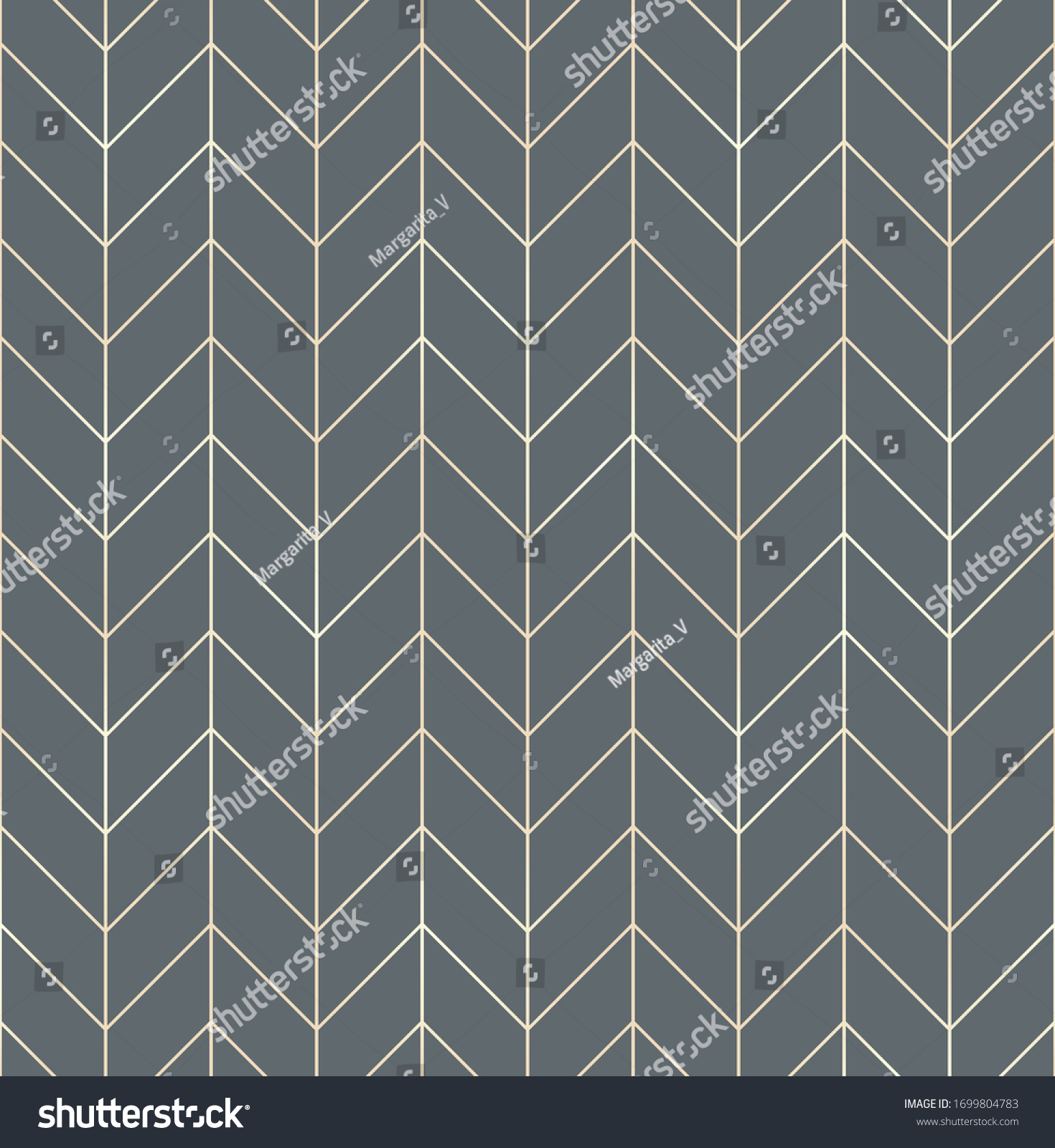 Vector Seamless Pattern Modern Rectangular Herringbone Stock Vector