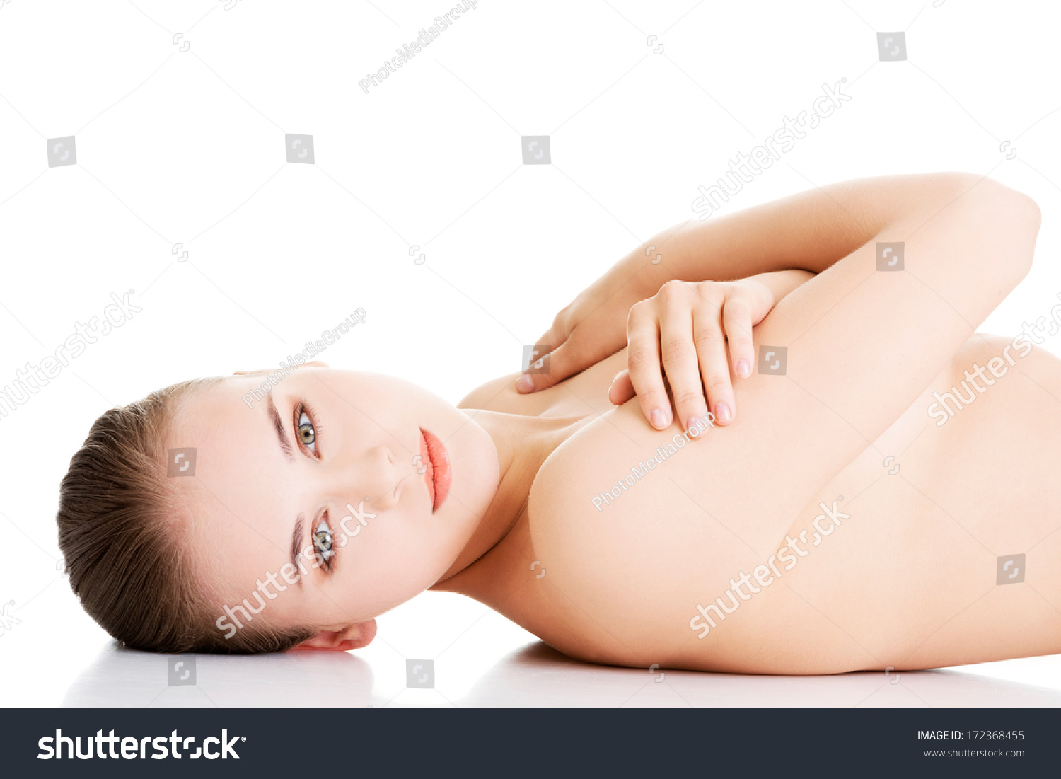 Sexy Fit Naked Woman Healthy Clean Shutterstock