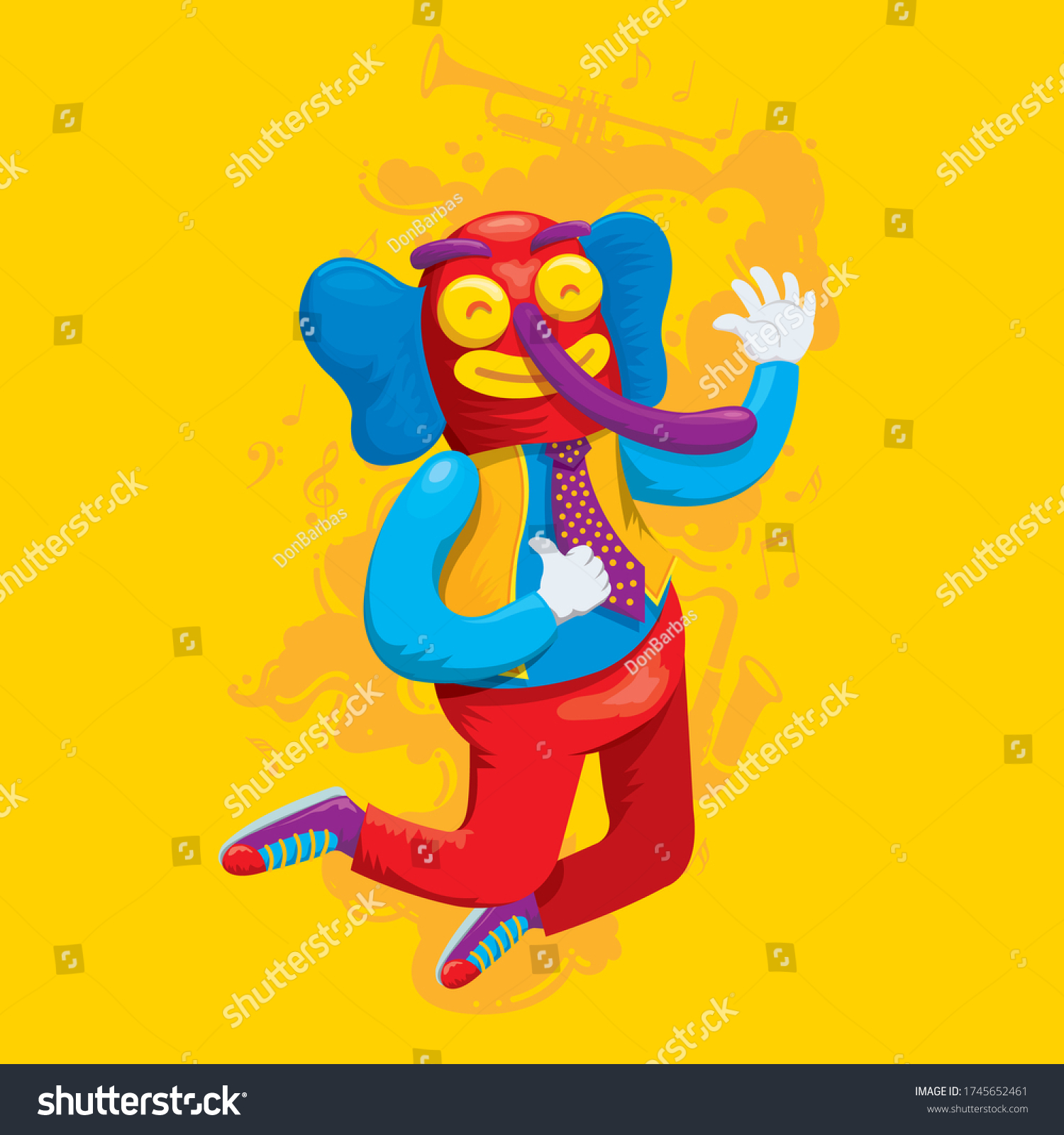 Character Barranquilla Carnival Called Marimonda Vector Stock Vector