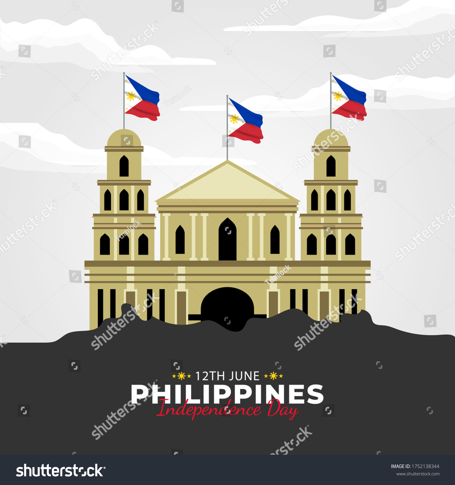 Filipino Araw Ng Kalayaan Translate Philippine Stock Vector Royalty Free Shutterstock