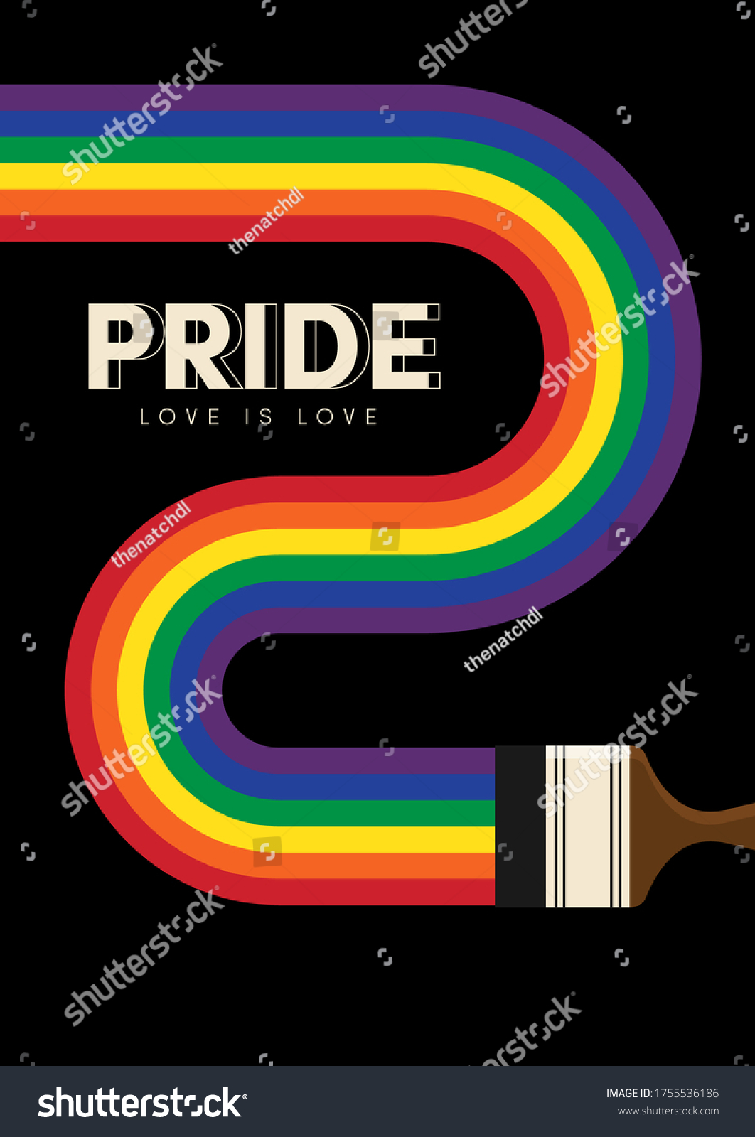 Lgbtq Community Pride Month Poster Design Stock Vector Royalty Free