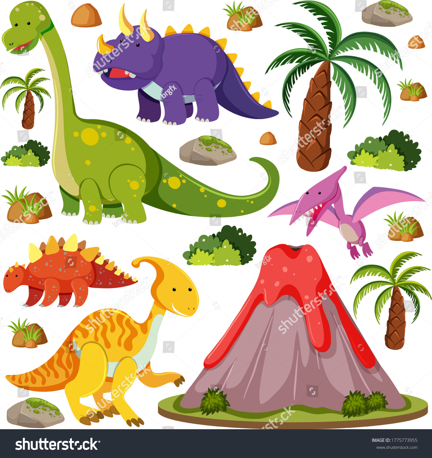 Картинки Динозавров Для Торта Распечатать