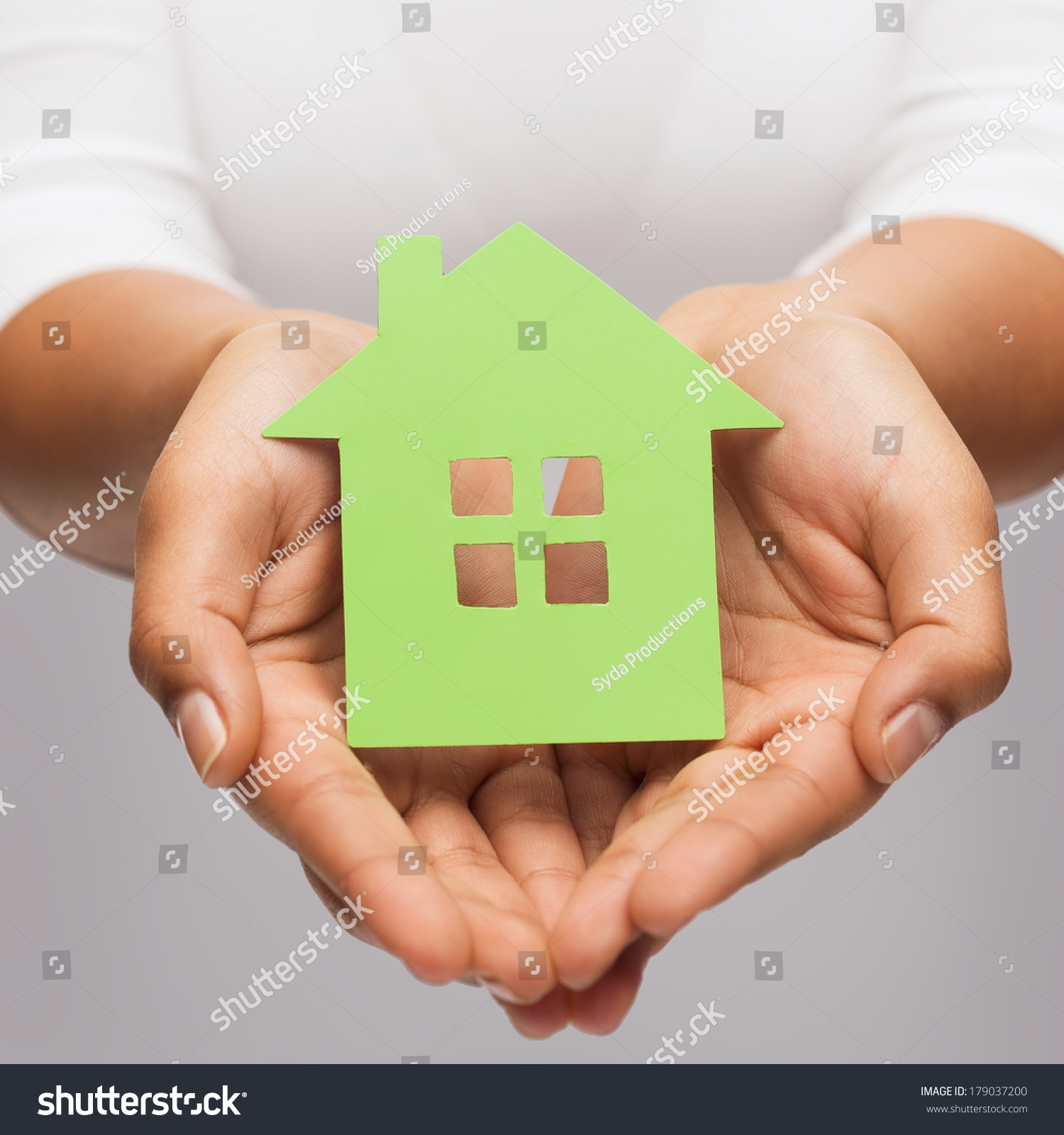 Real Estate Eco Concept Closeup Picture Stock Photo