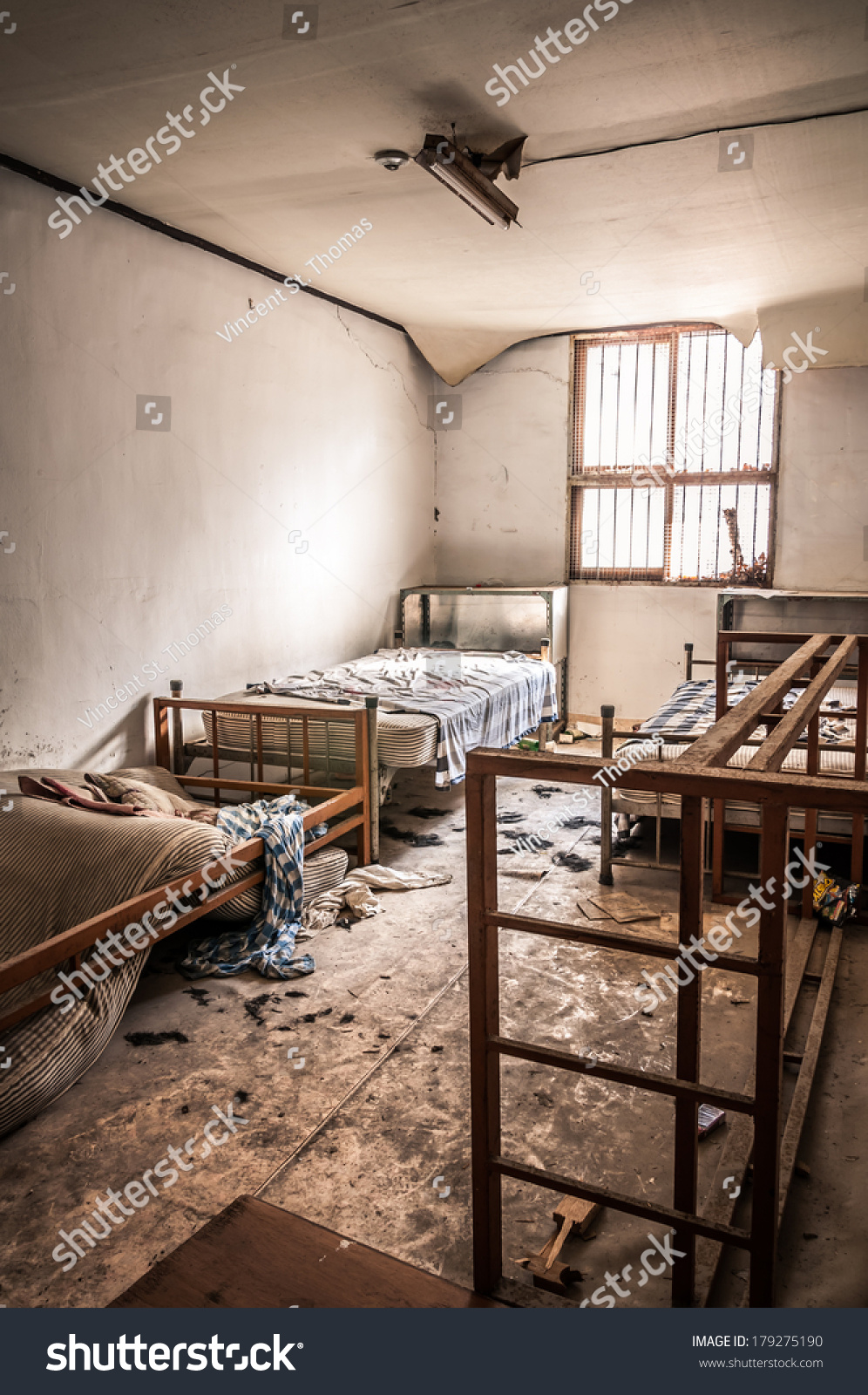 Interior Gonjiam Psychiatric Hospital South Korea Stock Photo