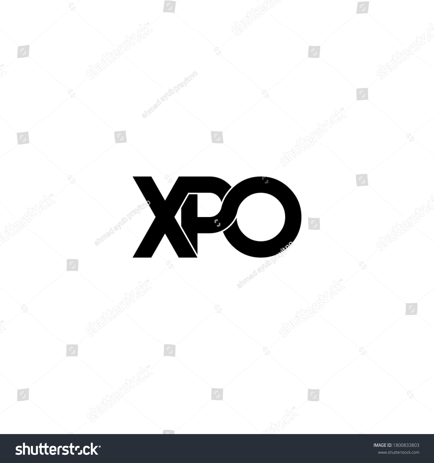 Xpo Letter Original Monogram Logo Design Stock Vector Royalty Free