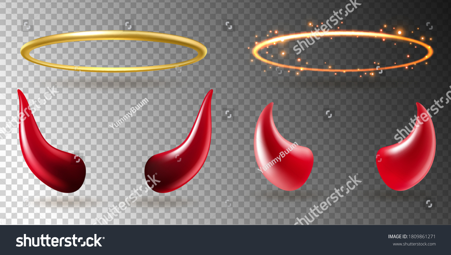 2 183 Halo And Horns Images Stock Photos Vectors Shutterstock