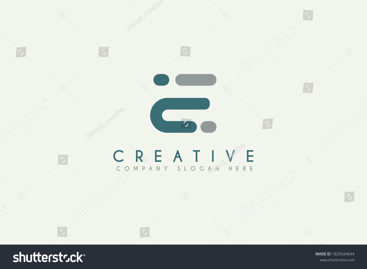 Initial Letter E Technology Logo Design Stock Vector Royalty Free