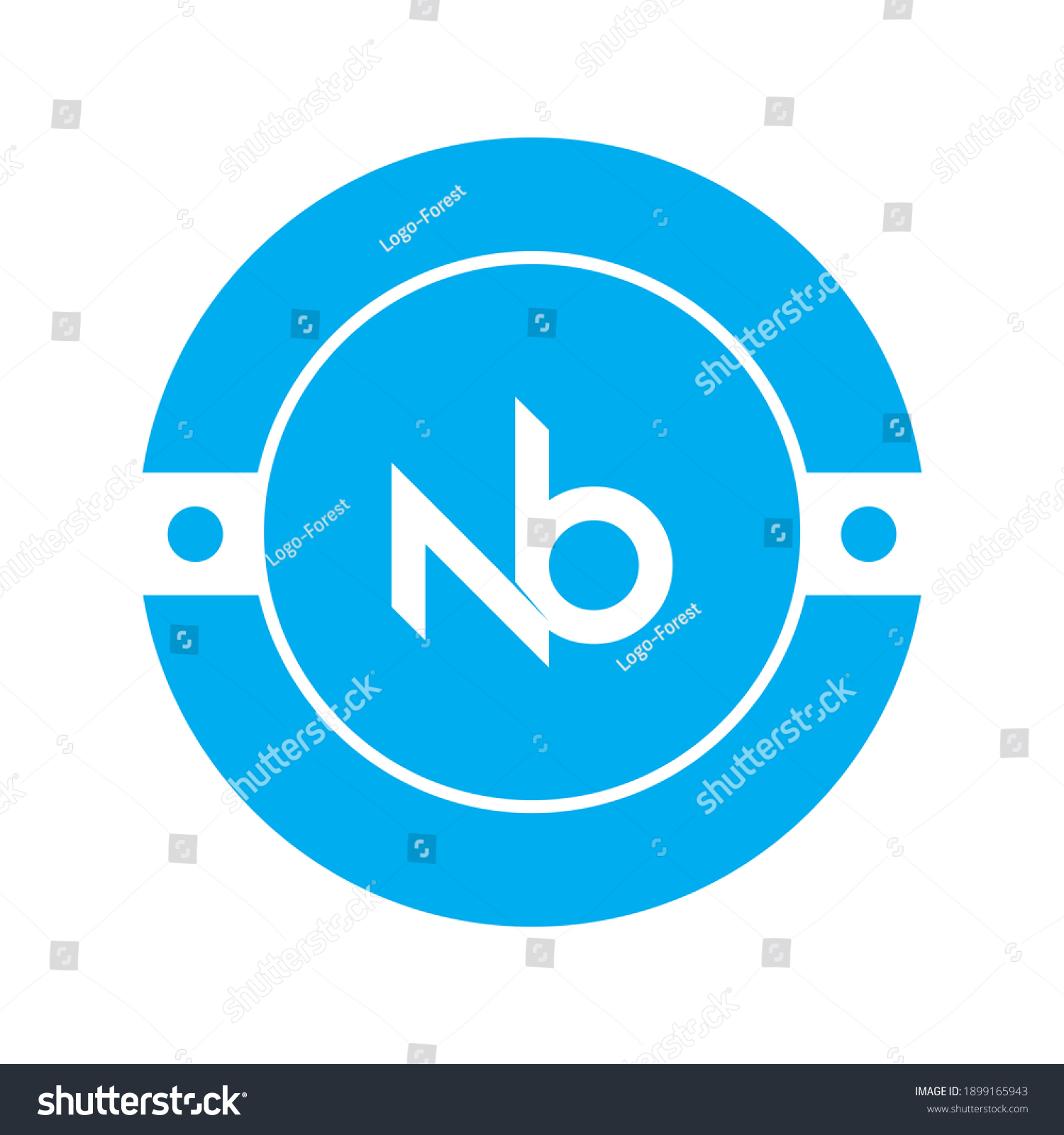 Professional Innovative Initial Nb Logo Bn Stock Vector Royalty Free