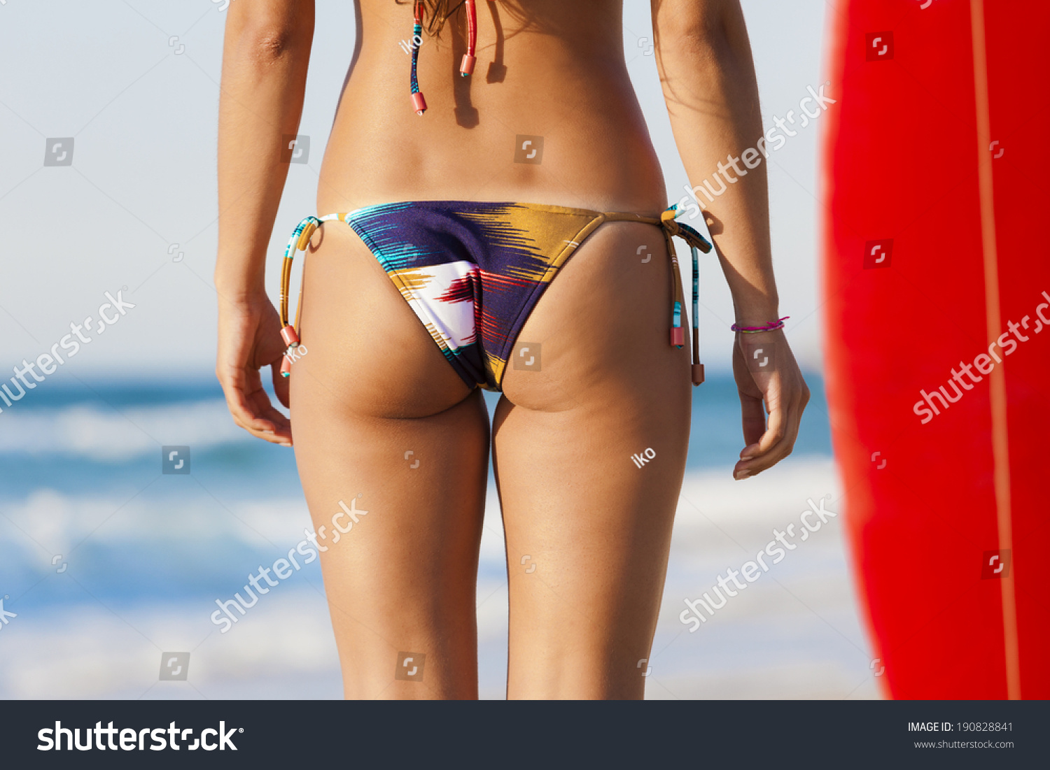 Back View Sexy Woman Bikini Stock Photo 190828841 Shutterstock