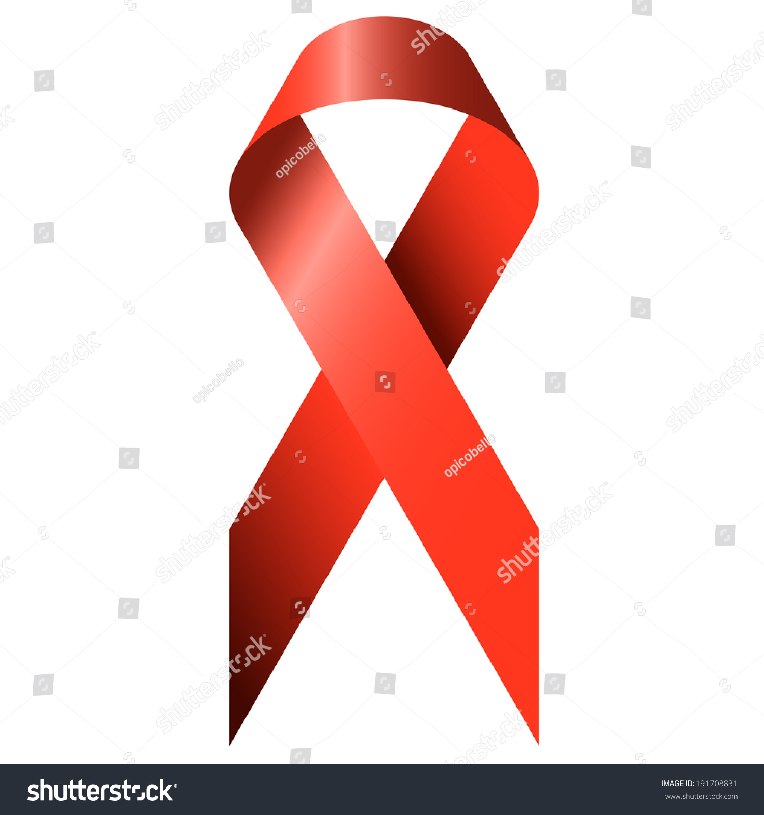 Red Ribbon World Aids Day Stock Vector Royalty Free