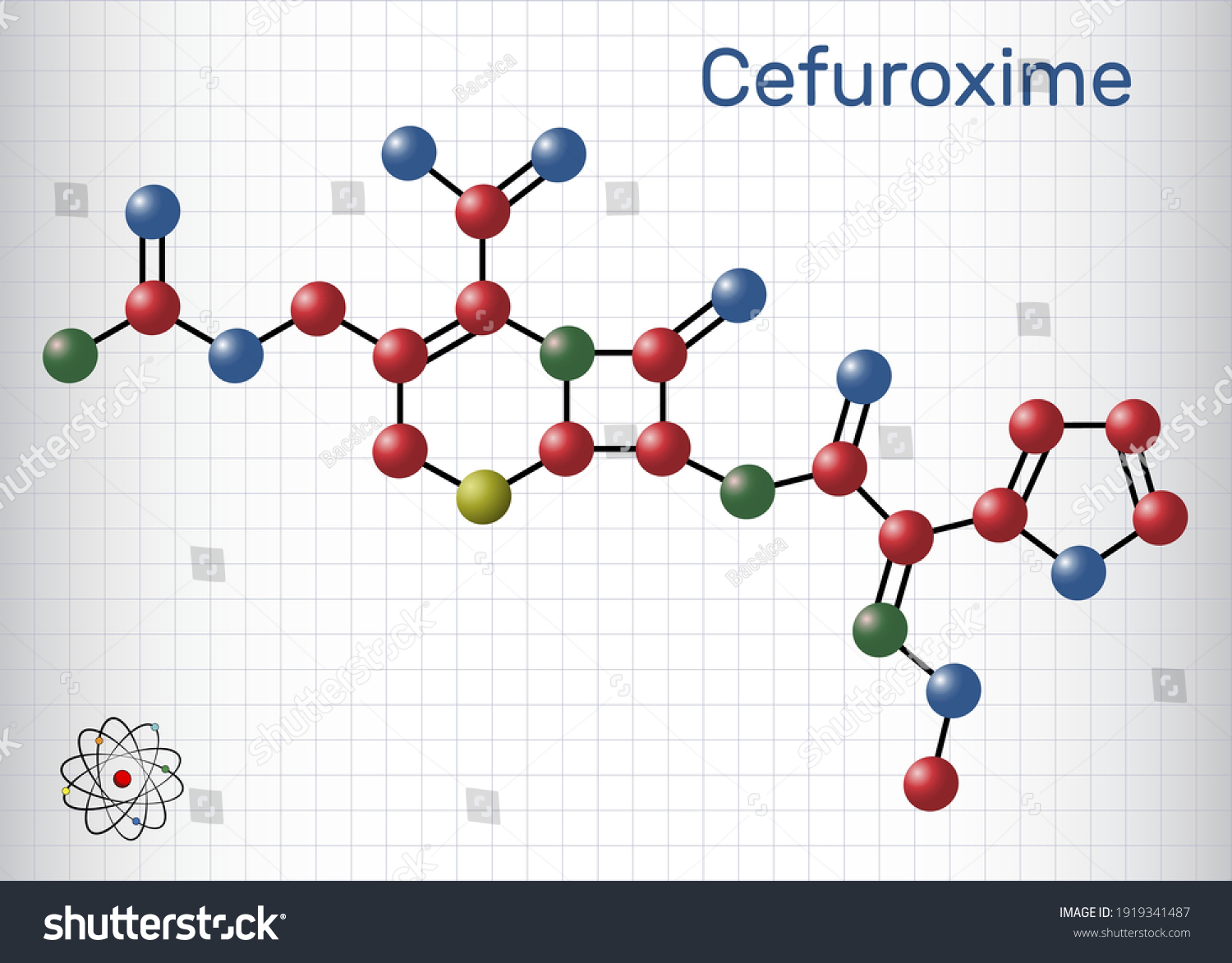 Cefuroxime Molecule Secondgeneration Cephalosporin Antibiotic Treatment