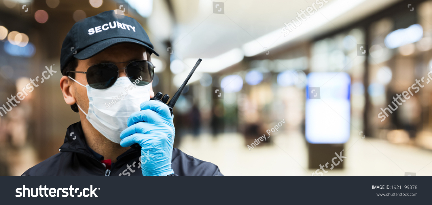 Mall Retail Store Security Guard Officer Stock Photo