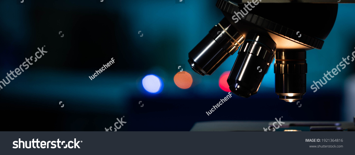 Scientific Microscope Nanotechnology Laboratory Stock Photo 1921364816