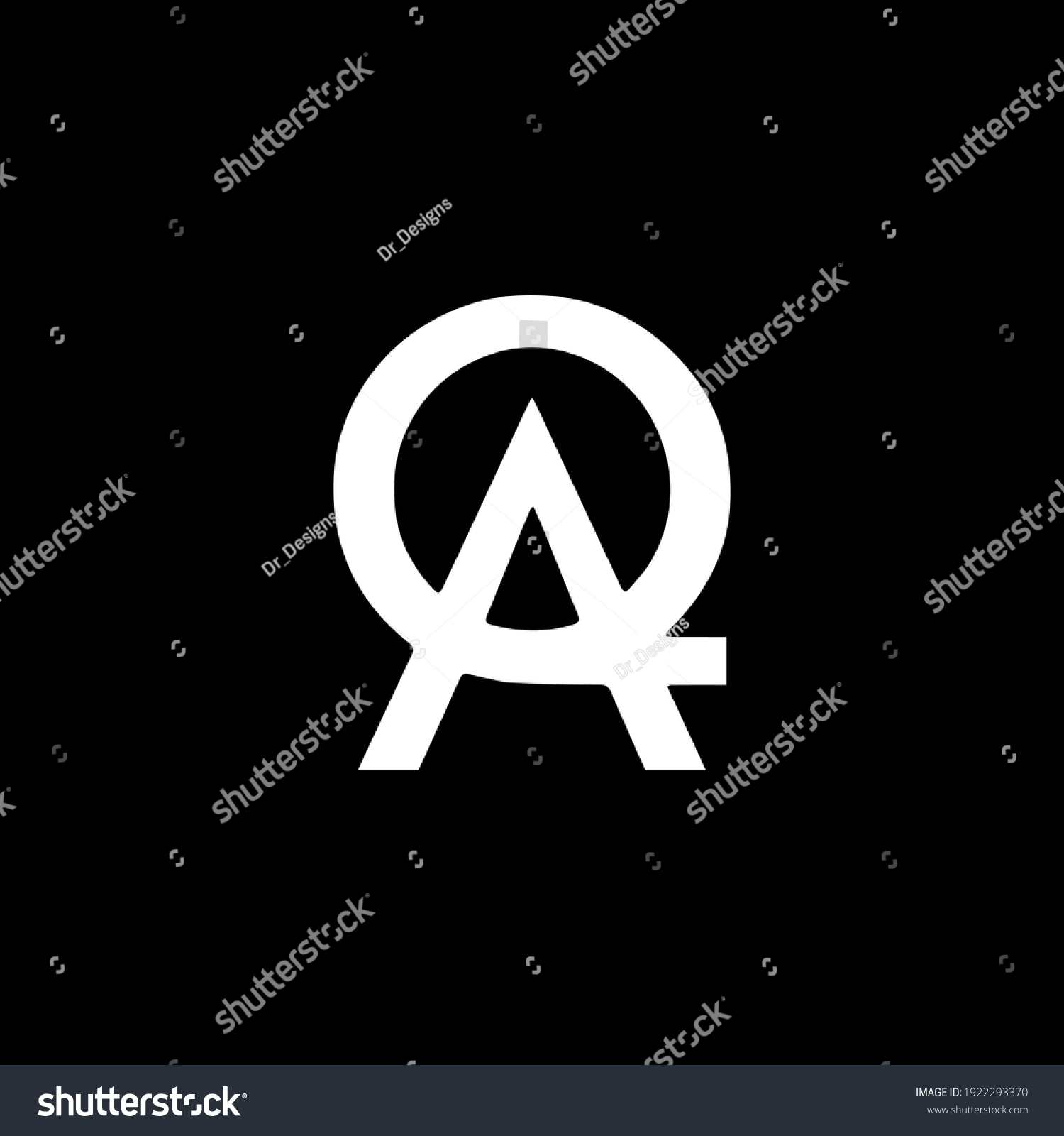 Aqqa Letter Logo Design On Luxury Stock Vector Royalty Free