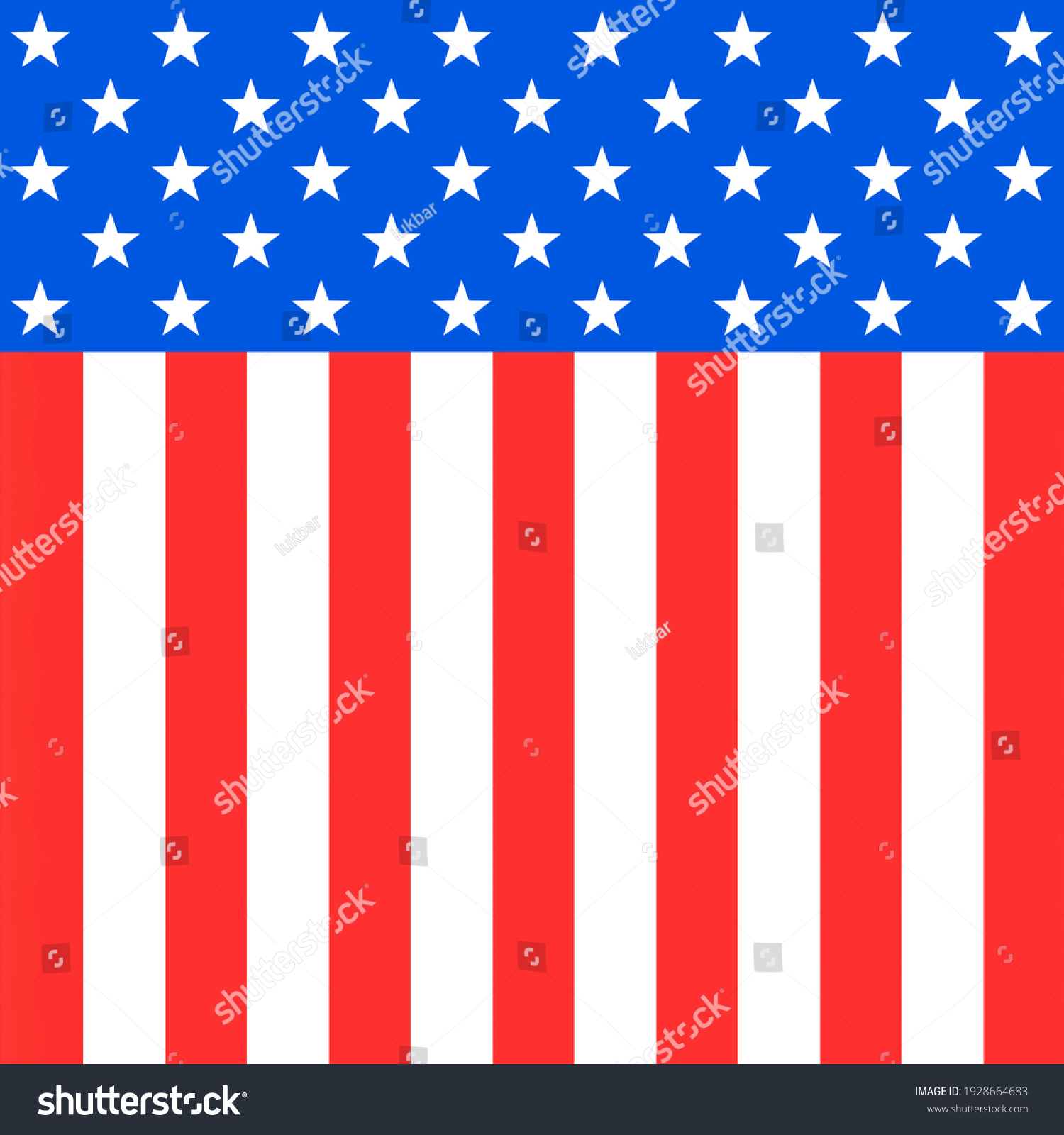 Usa Abstract Background Elements American Flag Stock Illustration