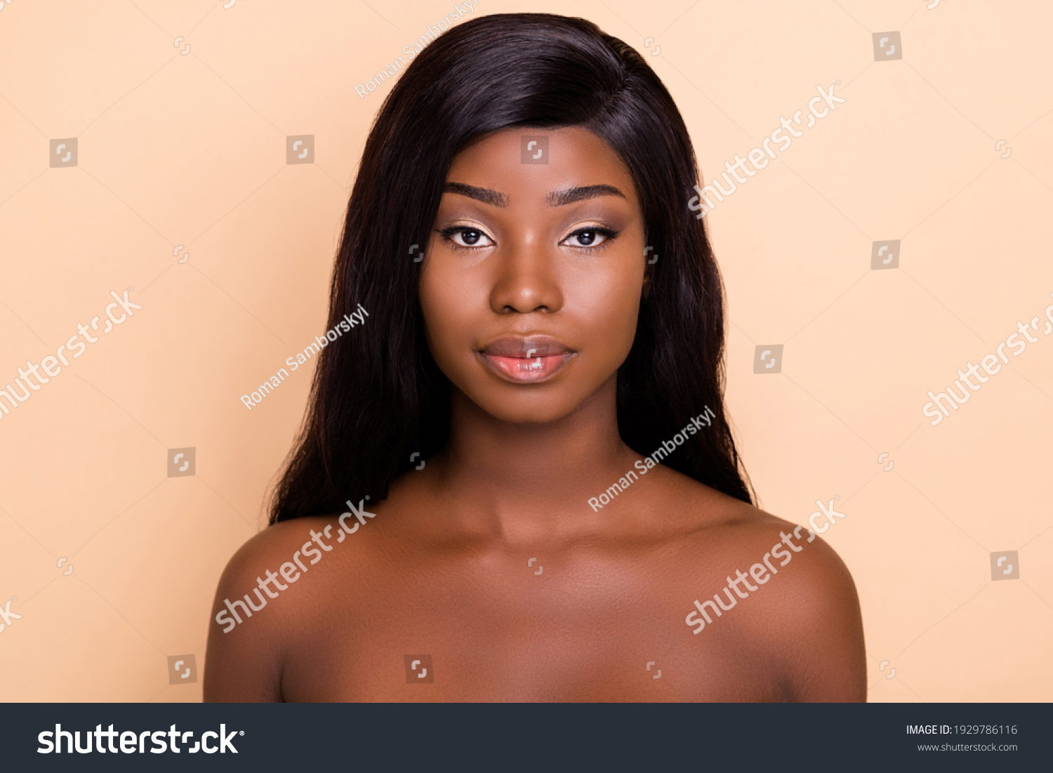 Photo Serious Adorable Dark Skin Nude Stock Photo Shutterstock