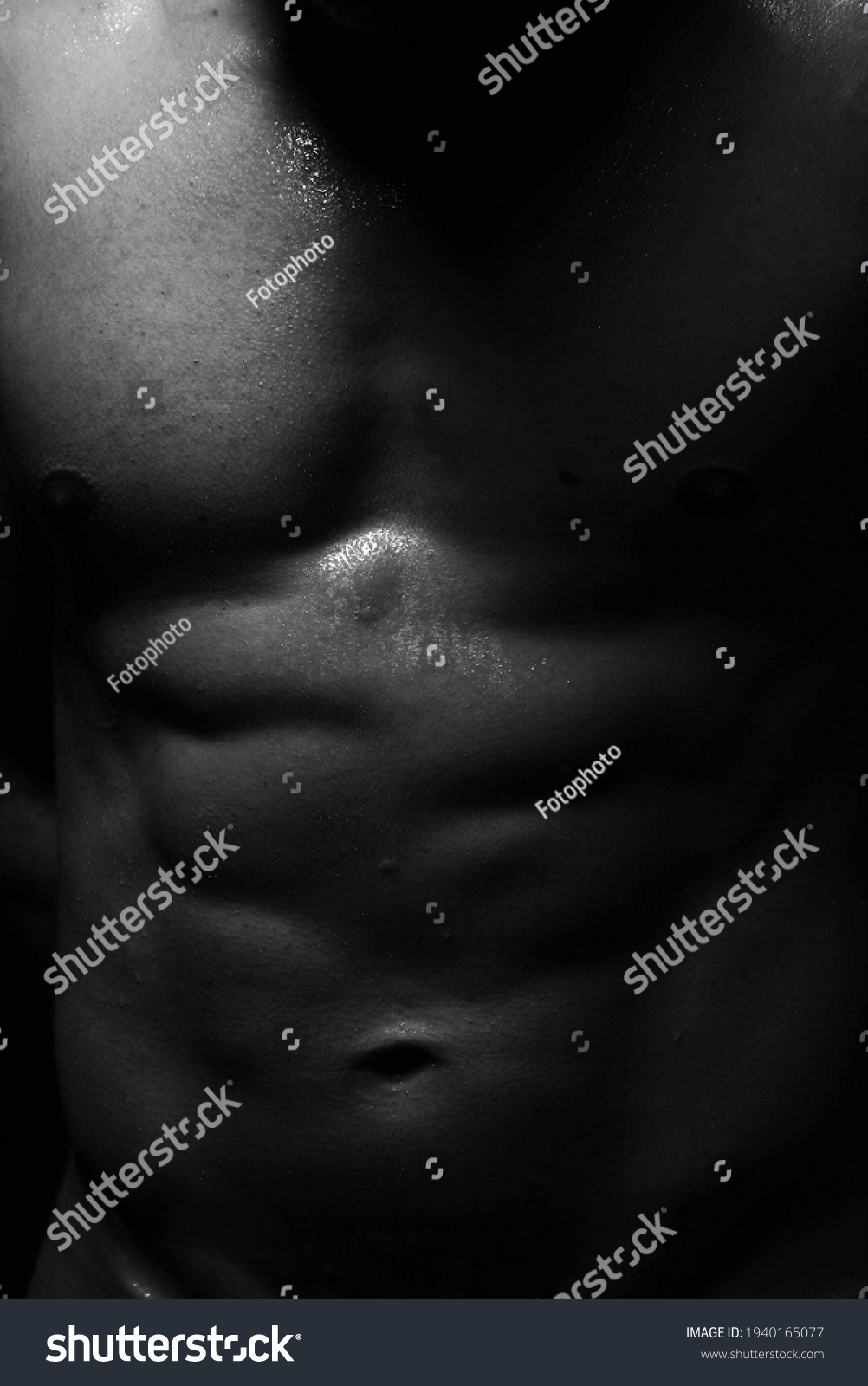 Naked Chest Muscular Men Studio Nh C S N Shutterstock