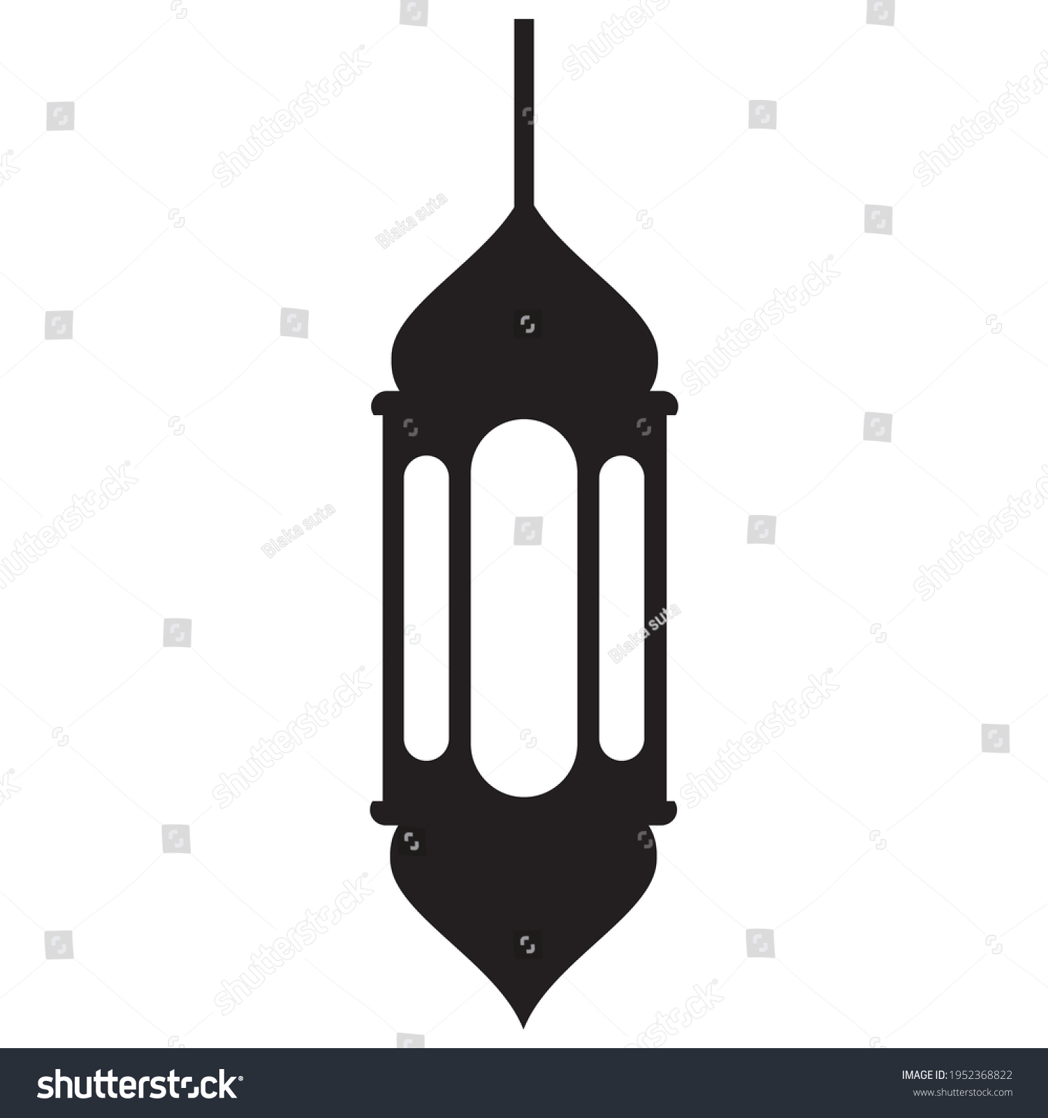 Islamic Lantern Logo Icon Design Stock Vector Royalty Free 1952368822