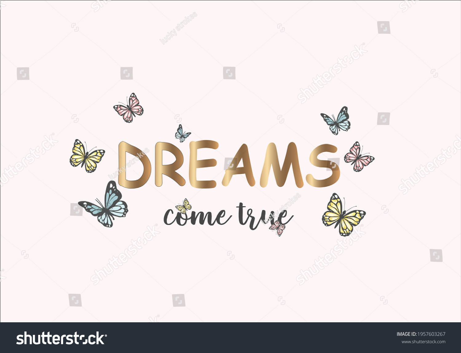 Dreams Come True Daisy Spring Dreamer Stock Vector Royalty Free