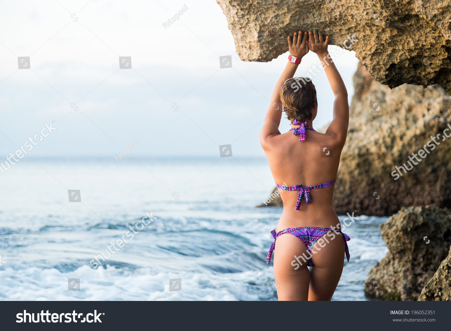 Womans Sexy Buttocks Bikini Foto Stok Shutterstock