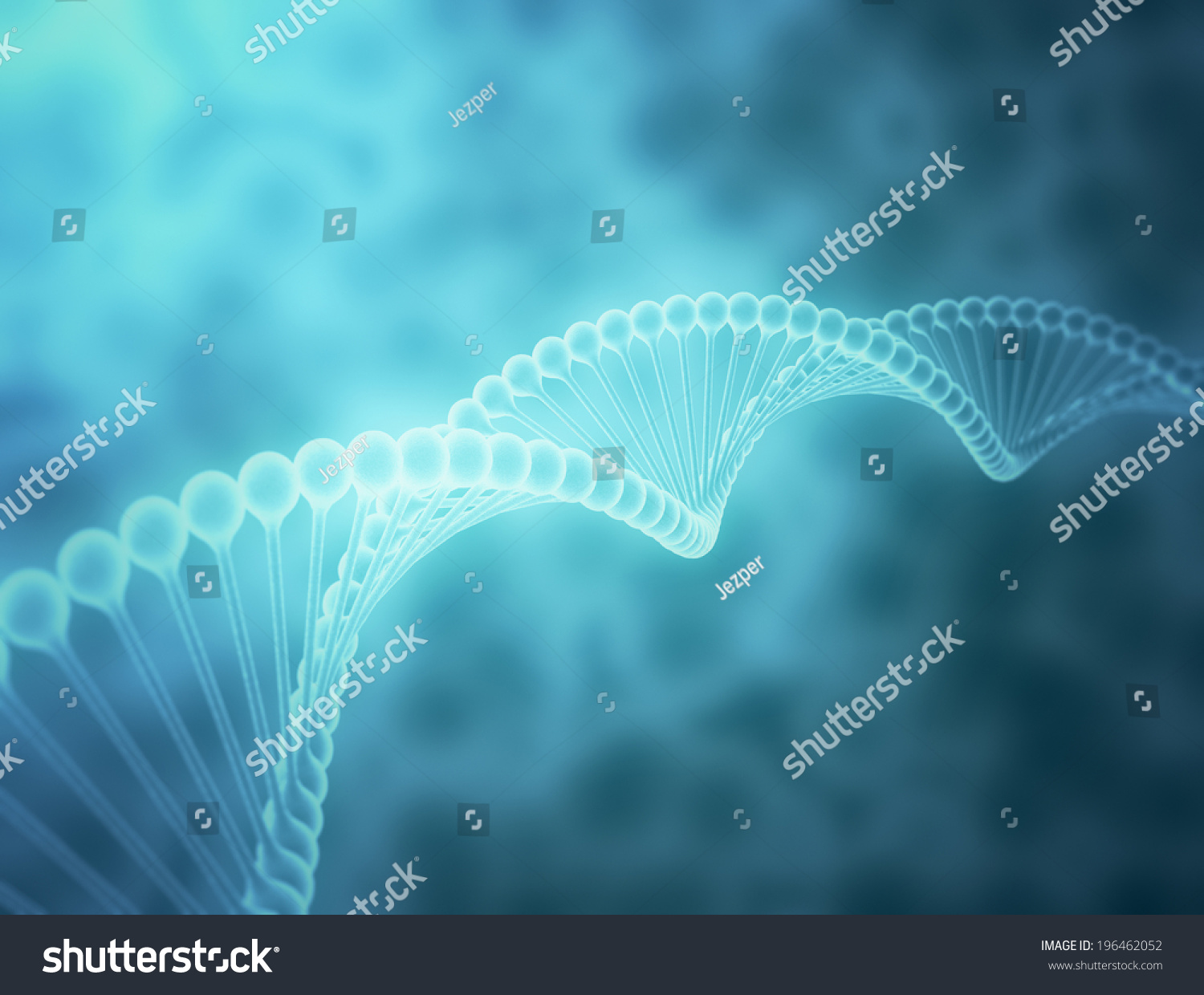 D Render Human Dna String Stock Illustration Shutterstock