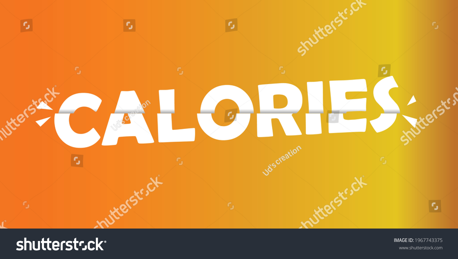 Cut Calories Concept Healthy Lifestyle By Stock Vector Royalty Free