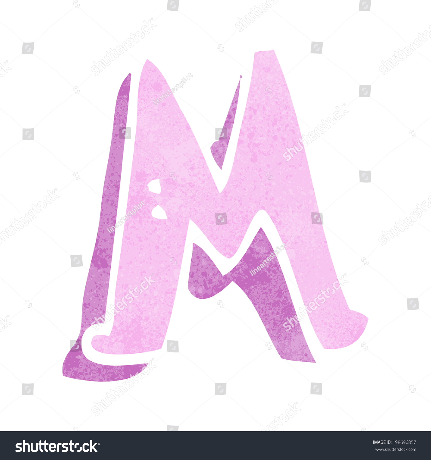 Cartoon Letter M Stock Vector Royalty Free Shutterstock