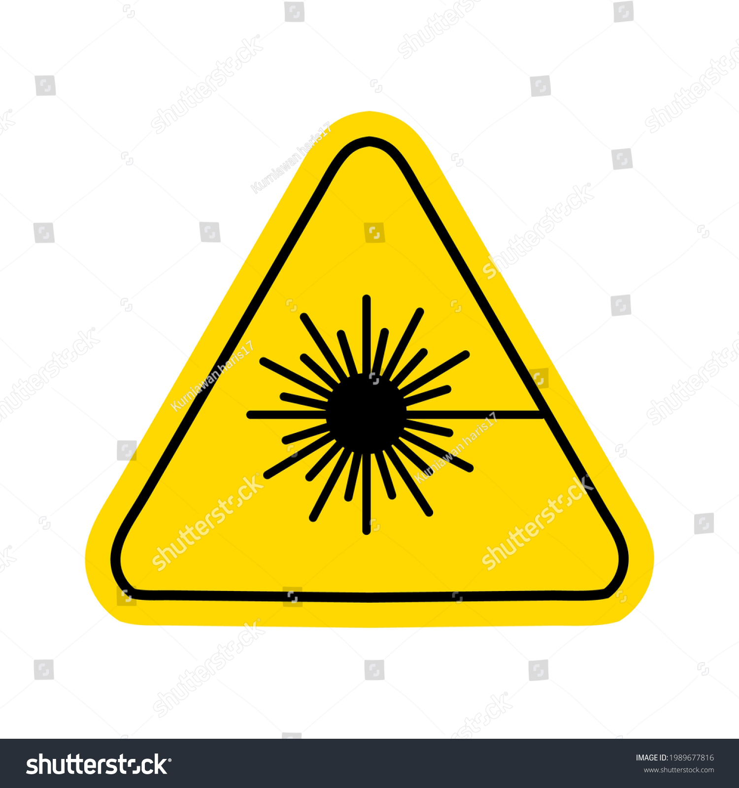 Warning Hazard Triangle Signs Logo Vector Stock Vector Royalty Free