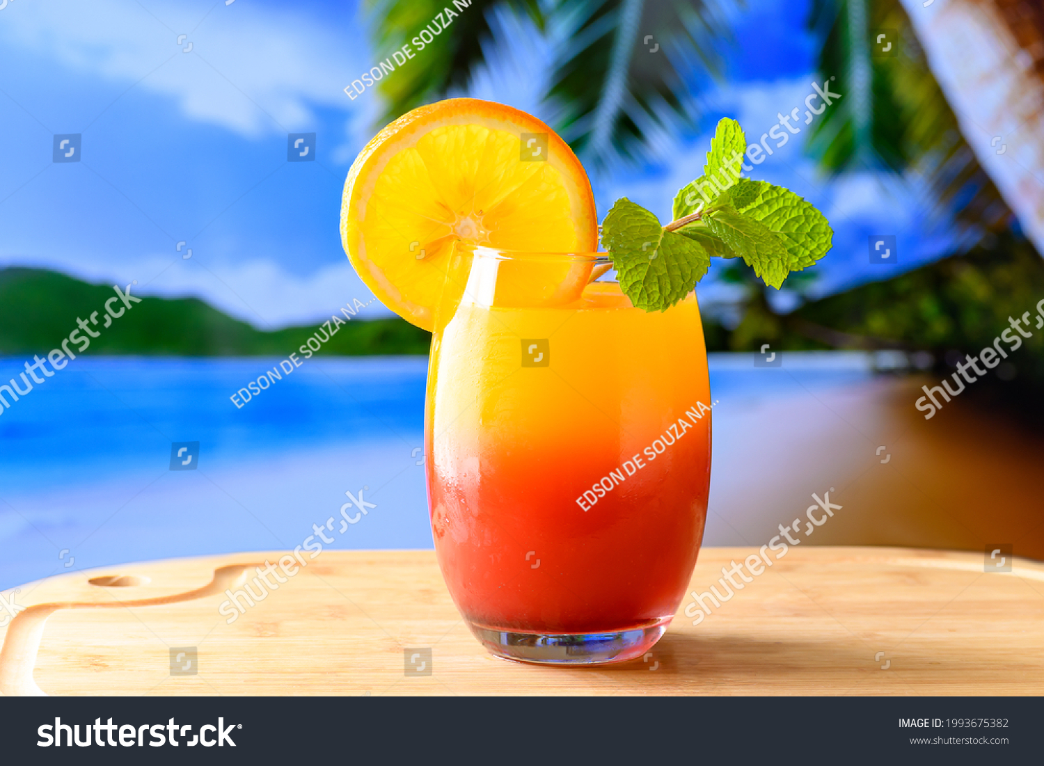 Cocktail Sex On Beach Glass Dink Stock Photo Shutterstock